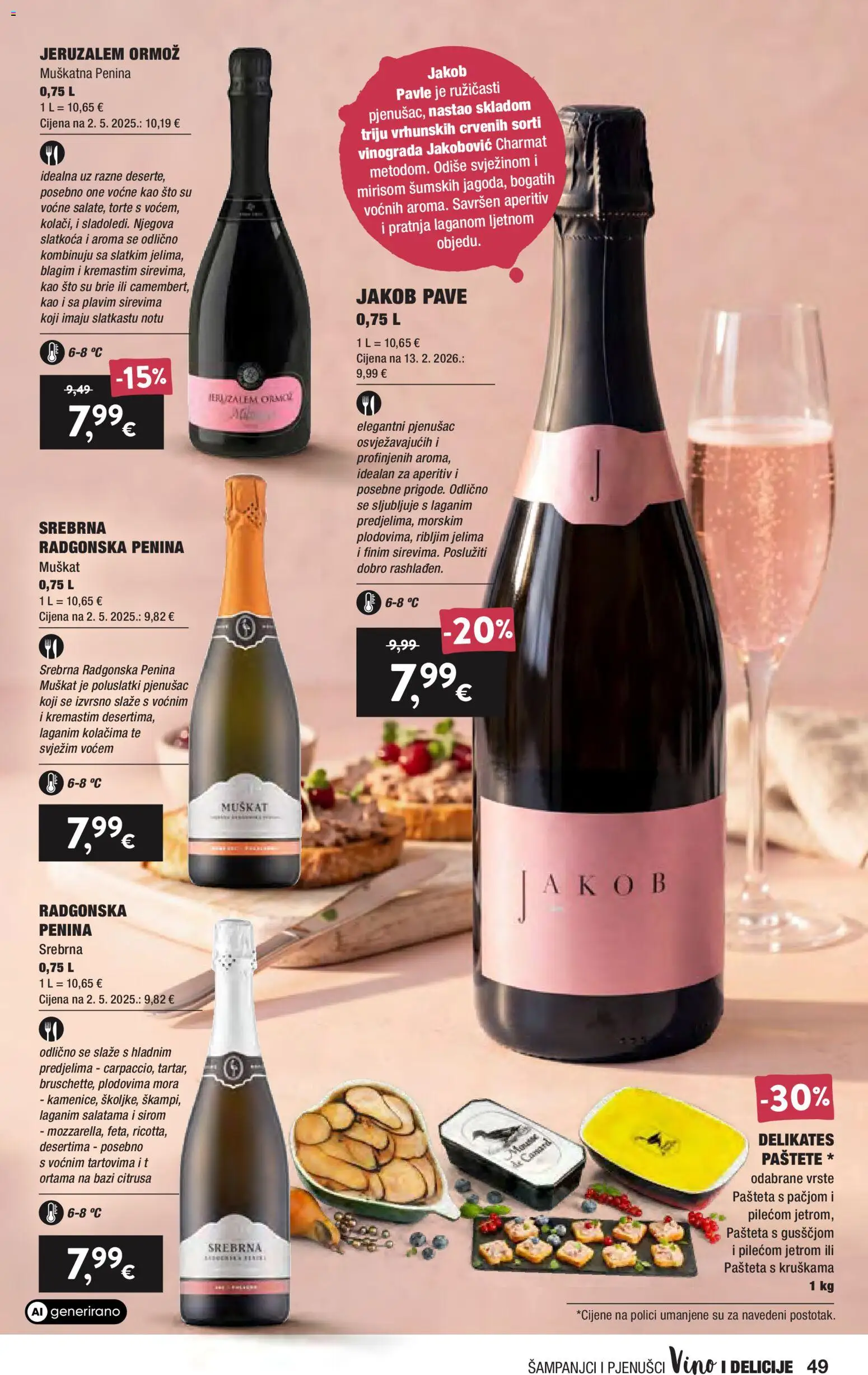 Interspar katalog | vrijedi od 16.09.2026 | Stranica: 49 | Proizvodi: Aperitiv, Vino, Pašteta