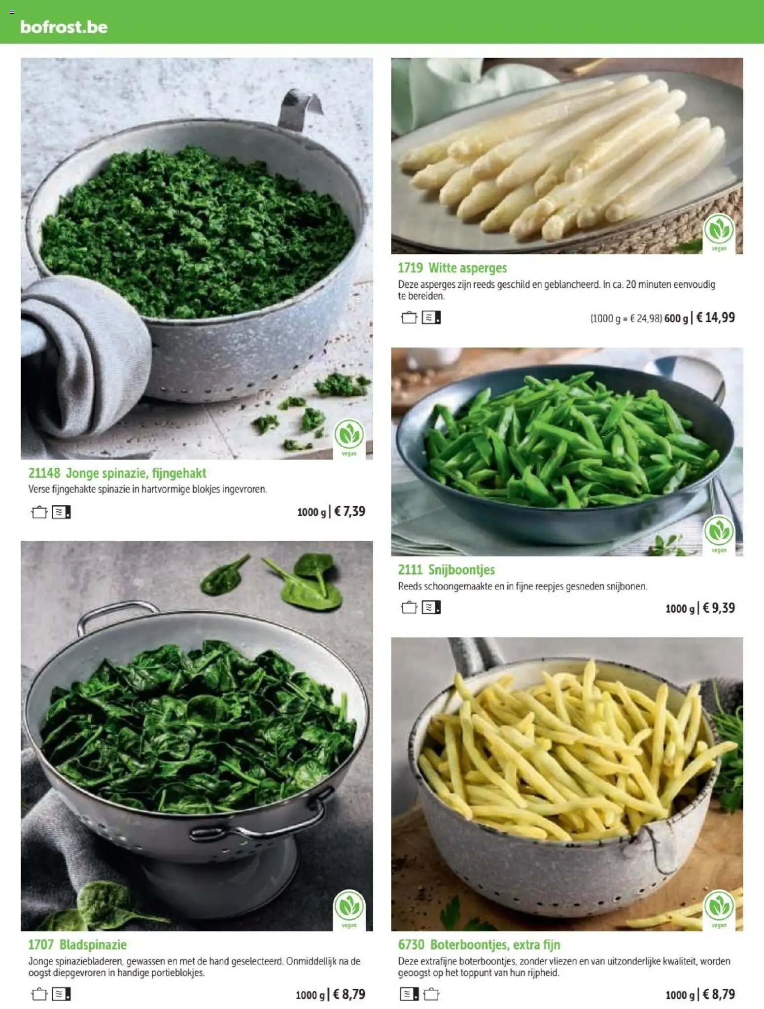{H1} | Pagina: 30 | Producten: Spinazie, Asperges