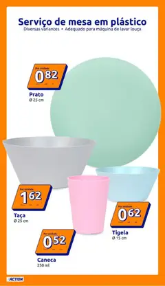 Pré-visualização Action folheto válido de 17.06.2026 | Página: 5 | Produtos: Máquina de lavar, Tigela, Caneca, Mesa