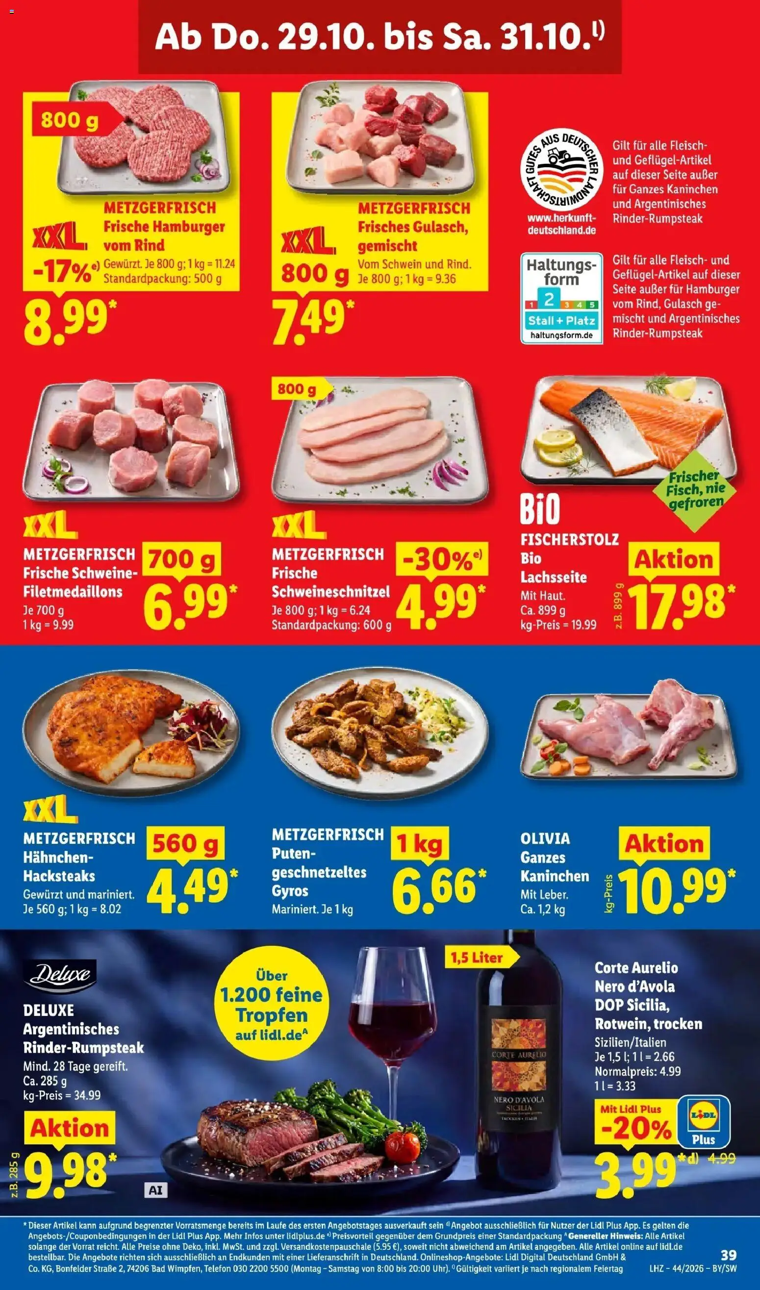 Lidl Prospekt Weikersheim (ab 26.10.2026) zum Blättern » Angebote | Seite: 59 | Produkte: Kaninchen, Bad, Gyros, Gulasch