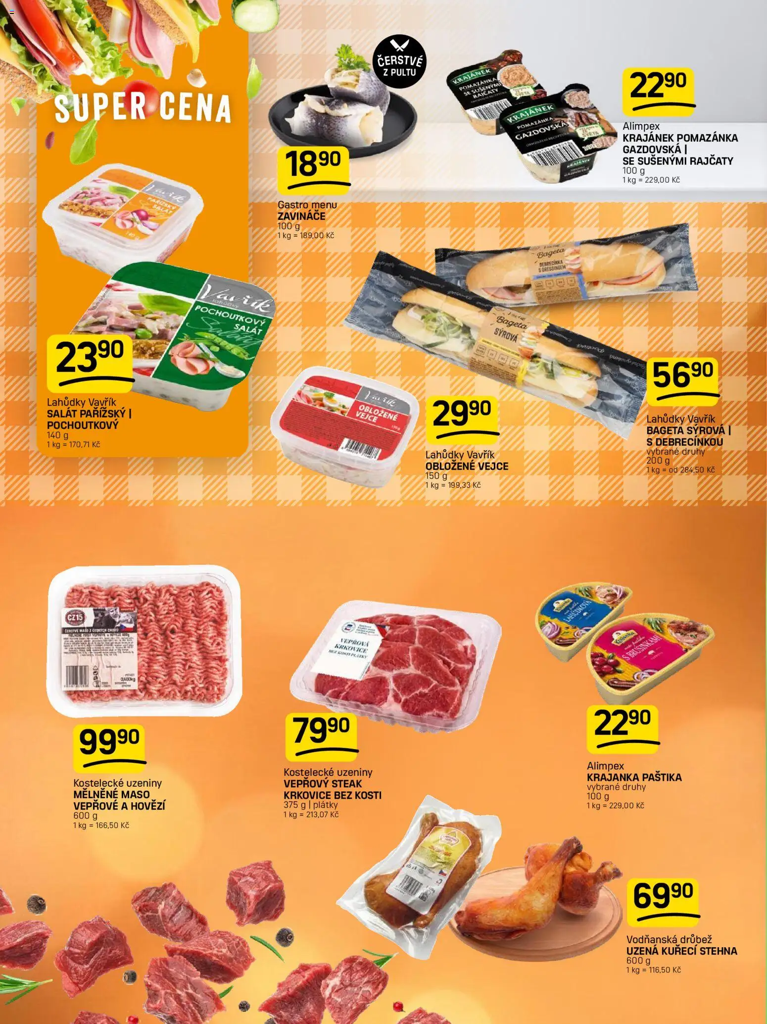 Flop leták od 30.09.2026 | Strana: 6 | Produkty: Hovězí, Vepřový steak, Krkovice, Paštika