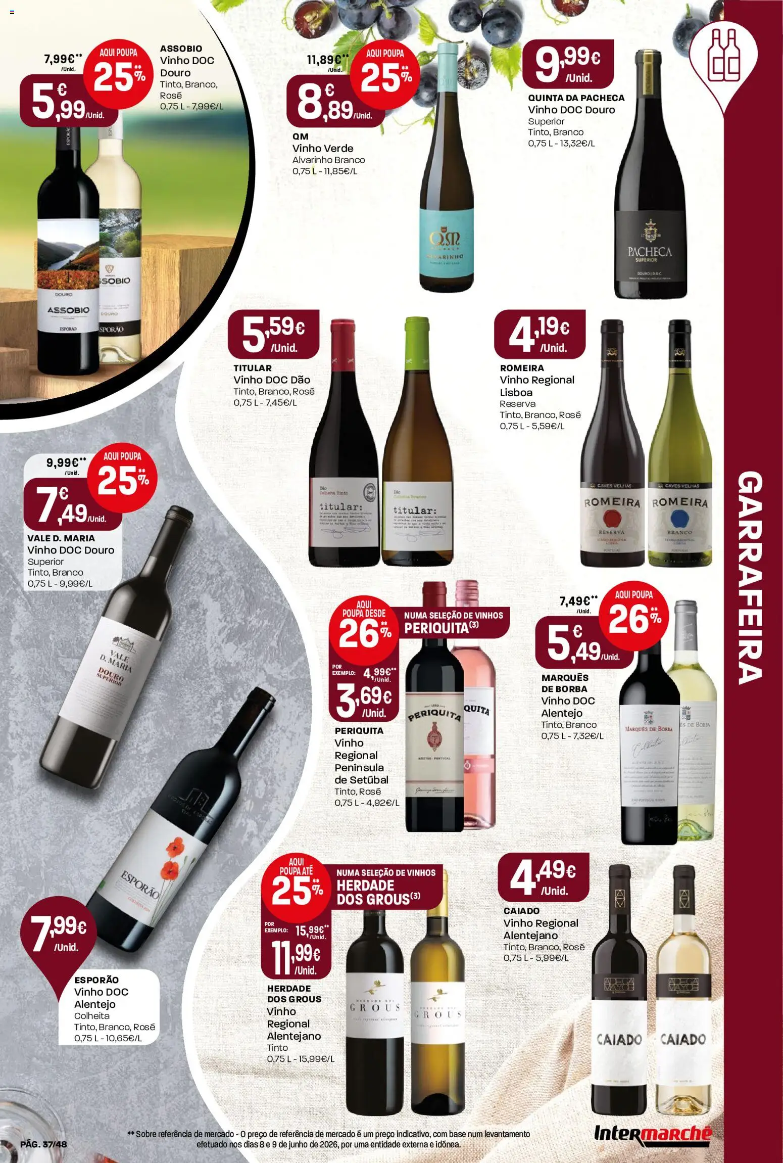 Intermarché folheto │ válido de 09/07/2026 | Página: 37 | Produtos: Base, Vinho