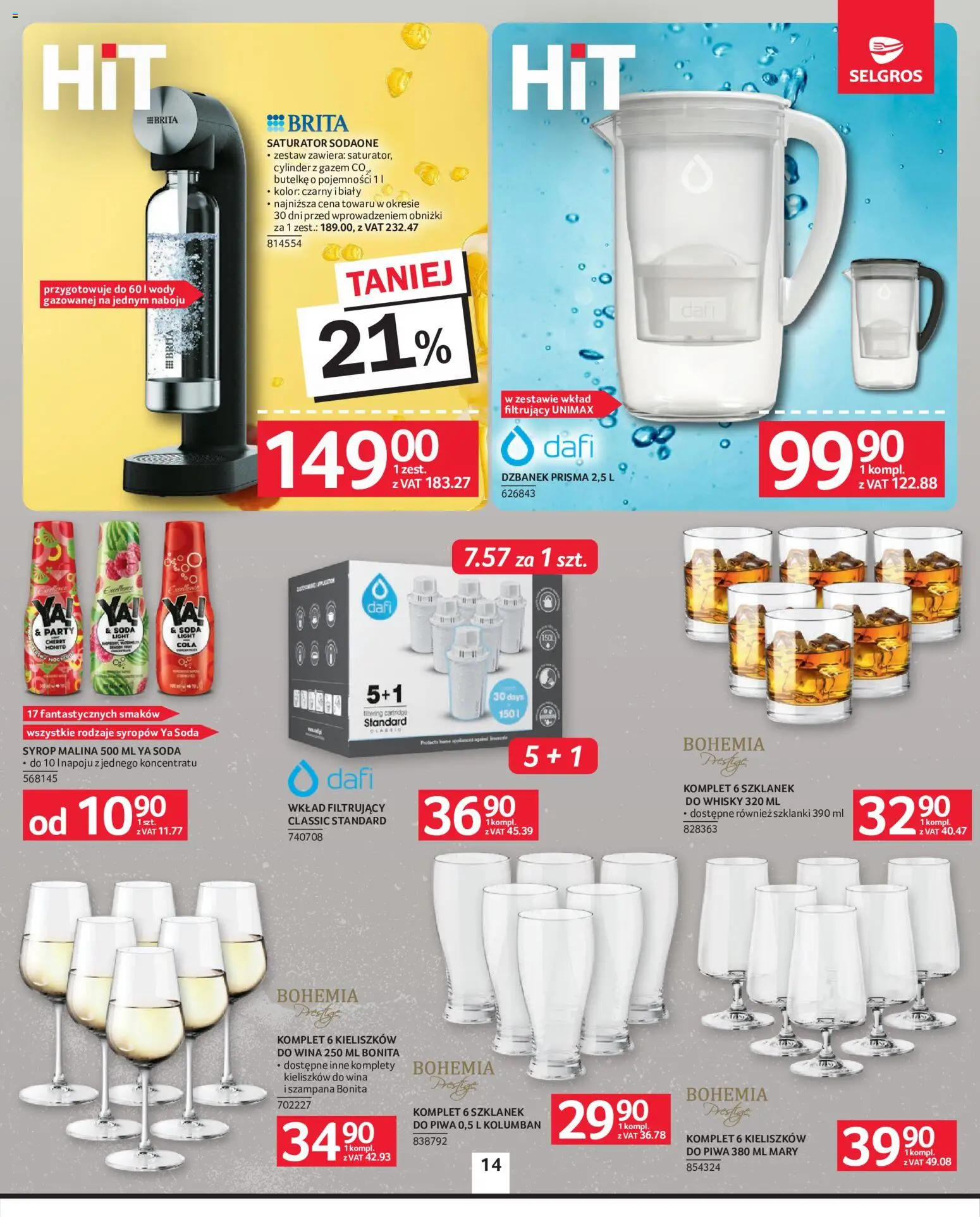 Selgros cash&carry gazetka - Oferta przemysłowa od 08.10.2026 | Strona: 17 | Produkty: Malina, Dzbanek, Szklanki, Whisky
