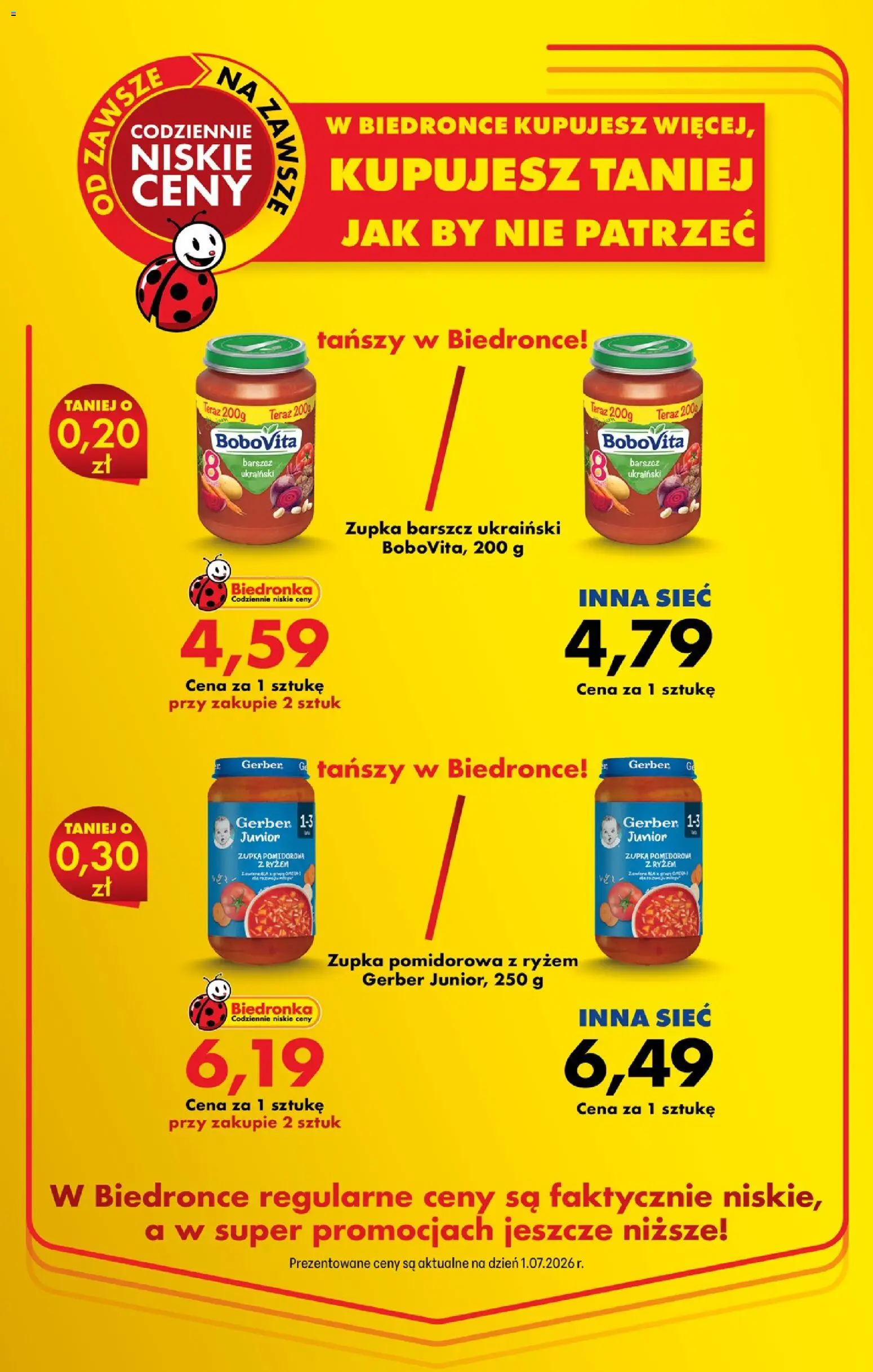 Biedronka gazetka - Niższe ceny regularne od 02.07.2026 | Strona: 8 | Produkty: Barszcz, Barszcz ukraiński