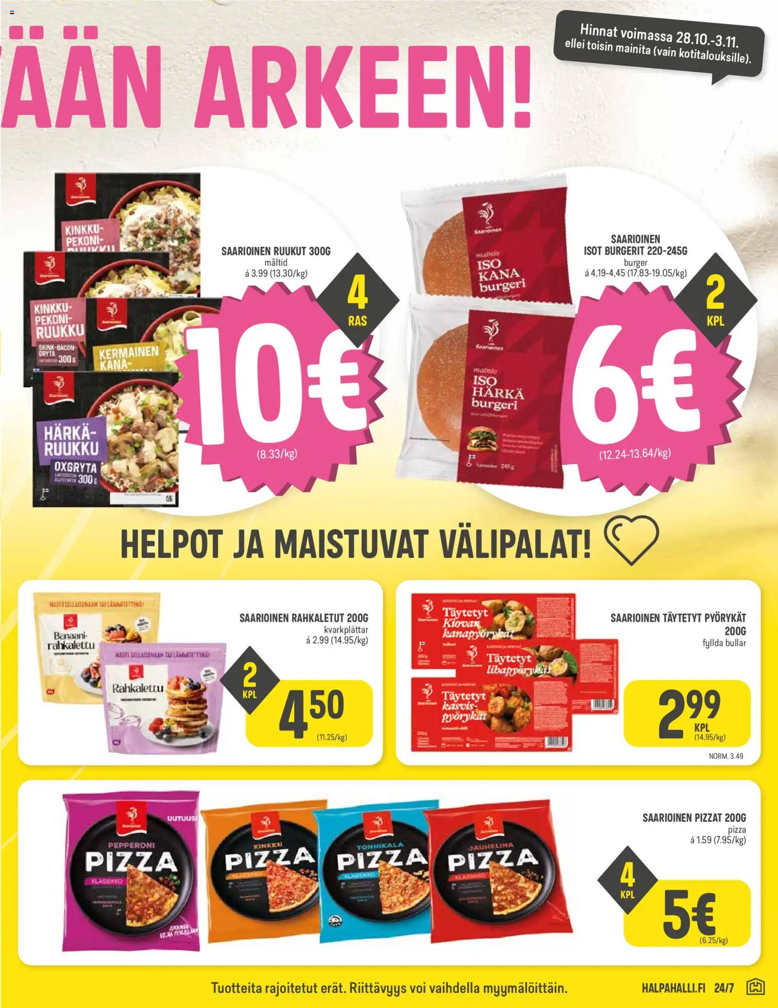 Halpa Halli tarjoukset – voimassa 28/10/2026 alkaen | Sivu: 3