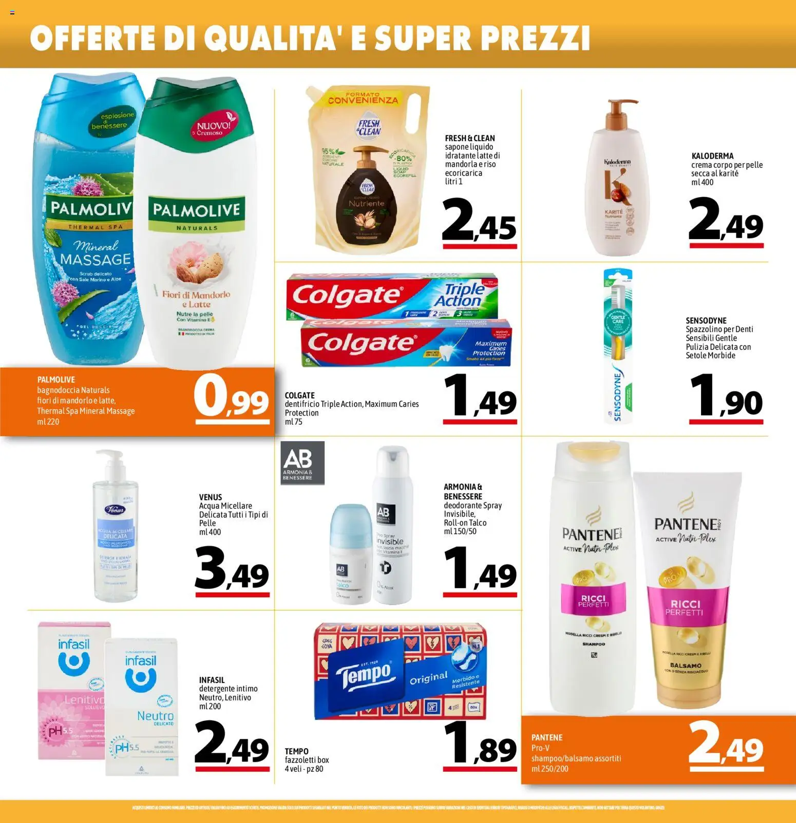 Volantino A&O del 09/07/2026 | Pagina: 14 | Prodotti: Shampoo, Deodorante, Spazzolino, Riso