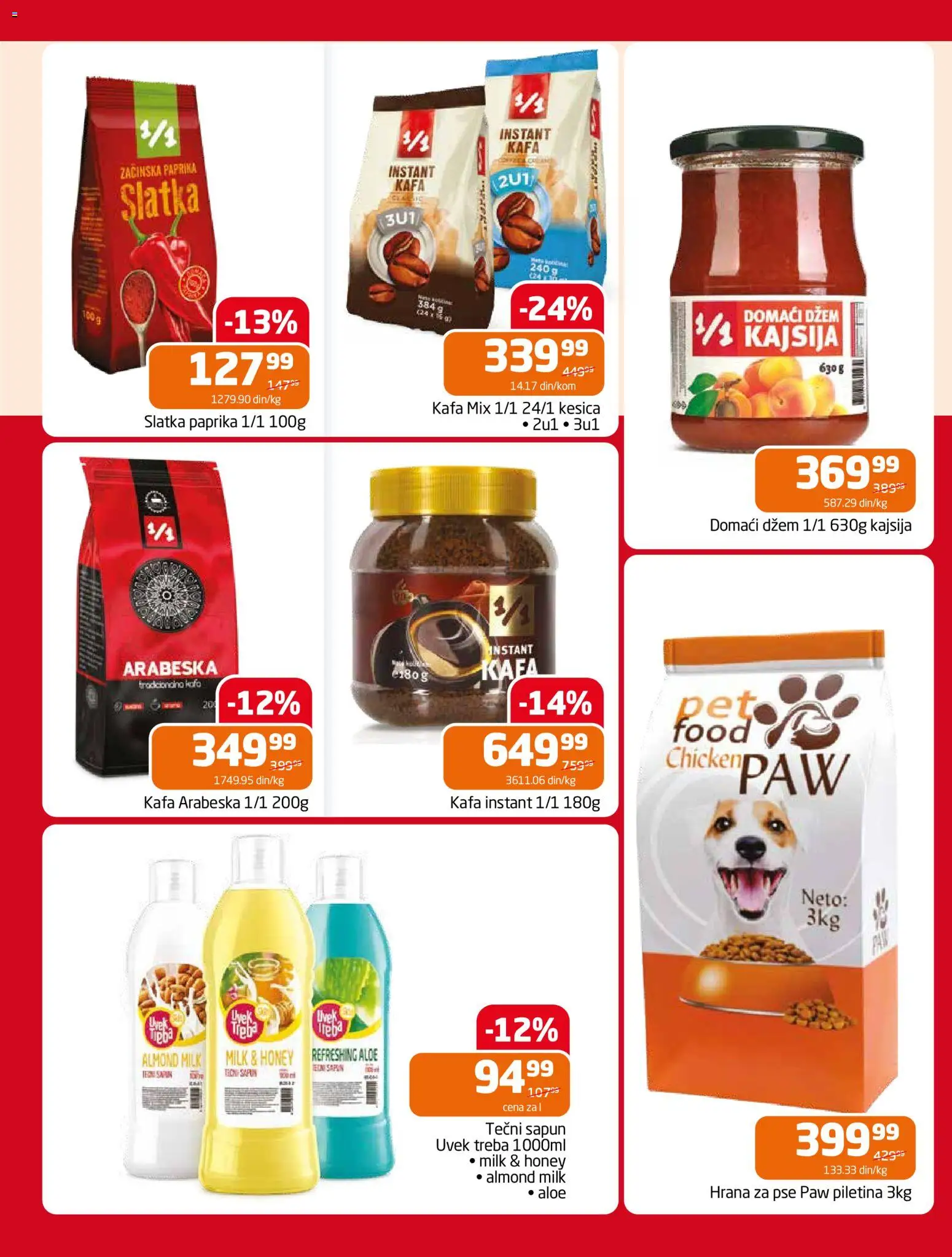 Gomex katalog - važi od 29.04.2026 | Strana: 2 | Proizvode: Dzem, Paprika, Sapun, Piletina