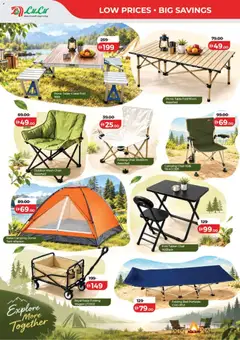 Preview of Lulu Hypermarket - Lulu Savers - Dubai & Northern Emirates valid from 30 Sep, 2026 | Page: 53 | Products: Table, Chair, Tent