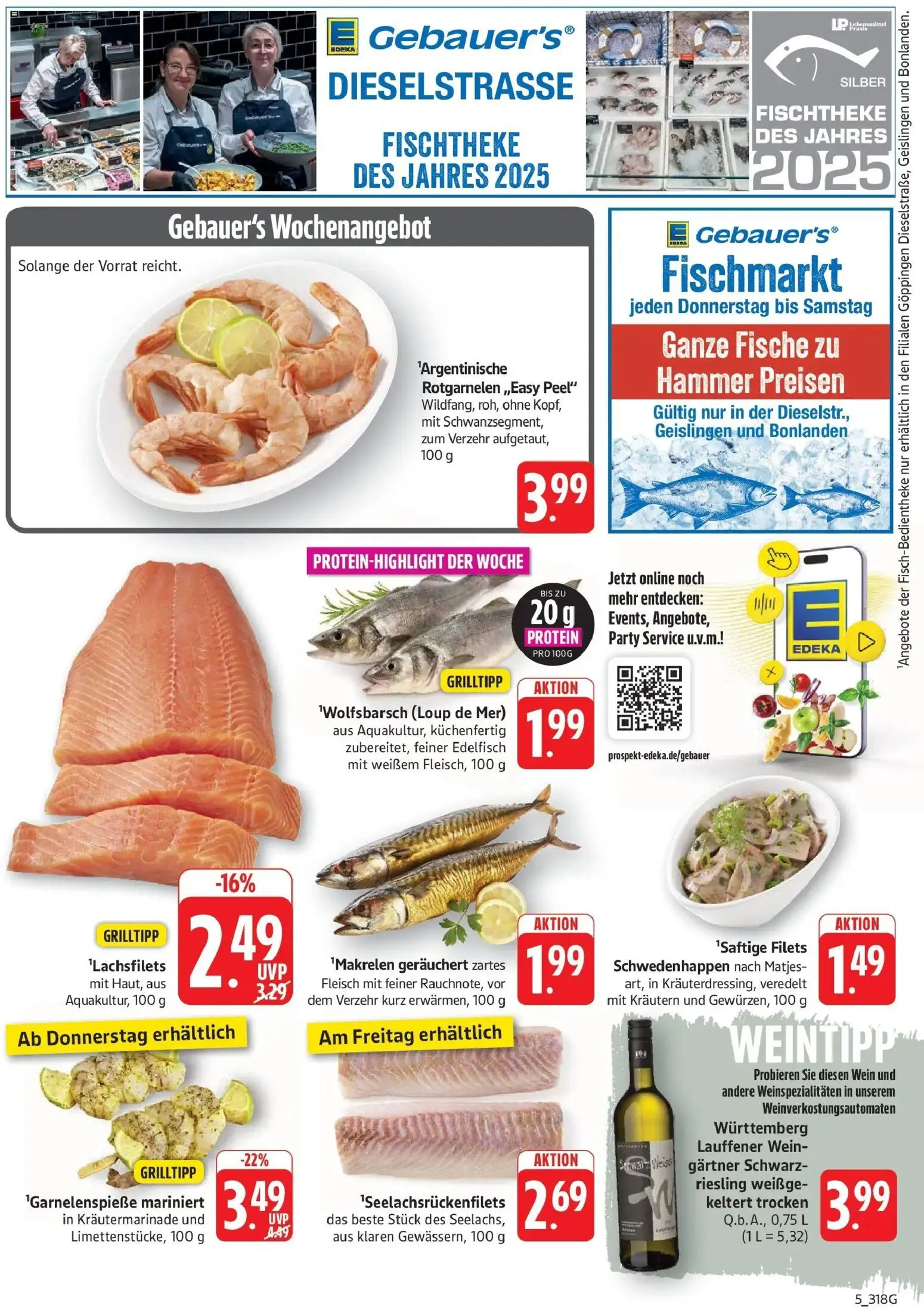 Edeka Prospekt Göppingen – gültig ab 27.07.2026 | Seite: 5 | Produkte: Wein, Fleisch