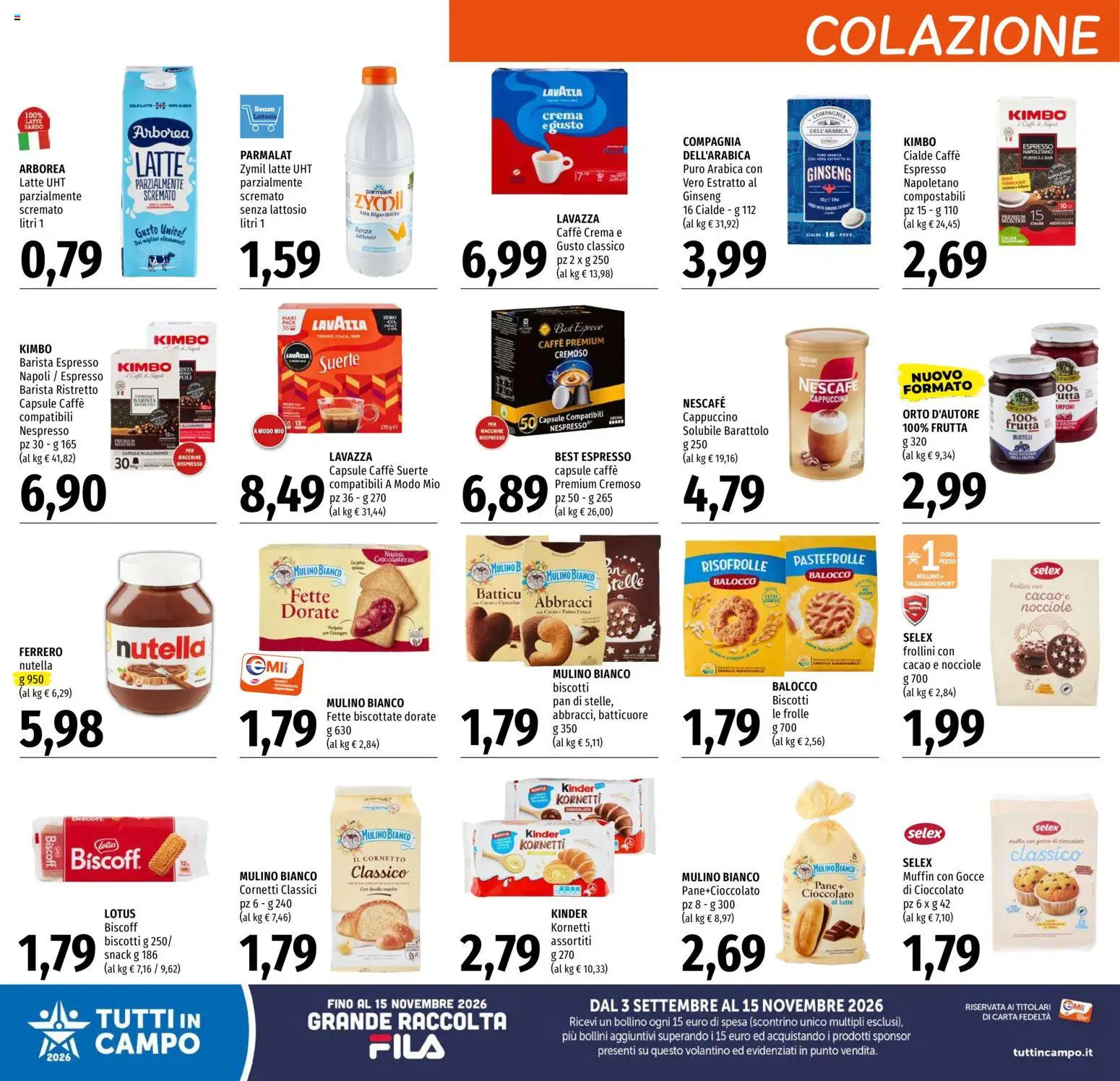 Volantino EMI del 17/09/2026 | Pagina: 12 | Prodotti: Panna, Frutta, Frollini, Nescafé