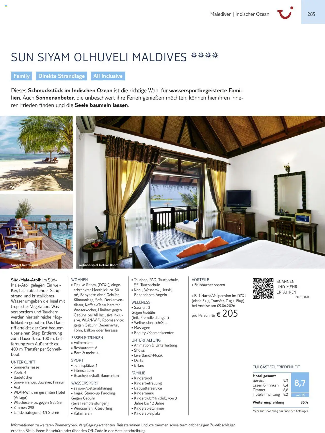 Aida - Asien, Afrika, Orient & Indischer Ozean 2025/26 – gültig ab 01.11.2025 | Seite: 285 | Produkte: Babybett, Wasser