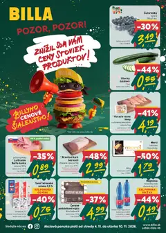 Billa leták platný od 04.11.2026