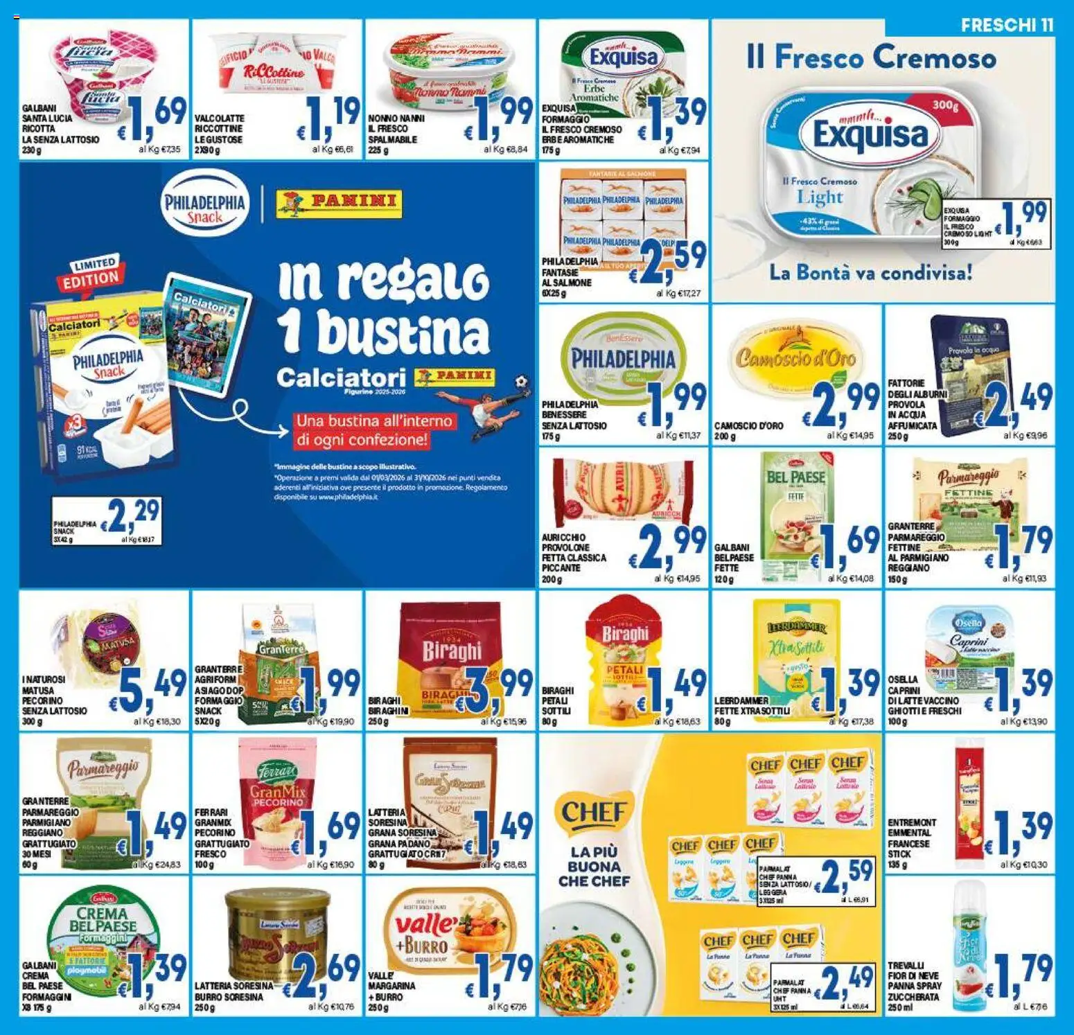 Volantino DEM del 08.05.2026 | Pagina: 11 | Prodotti: Formaggio, Grana Padano, Margarina, Parmigiano