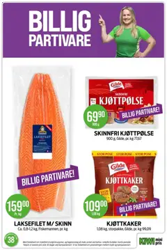 Forhåndsvisning av SKINNFRIP KJØTT PØLSE, 900 g, Gilde, pr. kg 77,67 gyldig fra 14/09/2026 | Side: 8