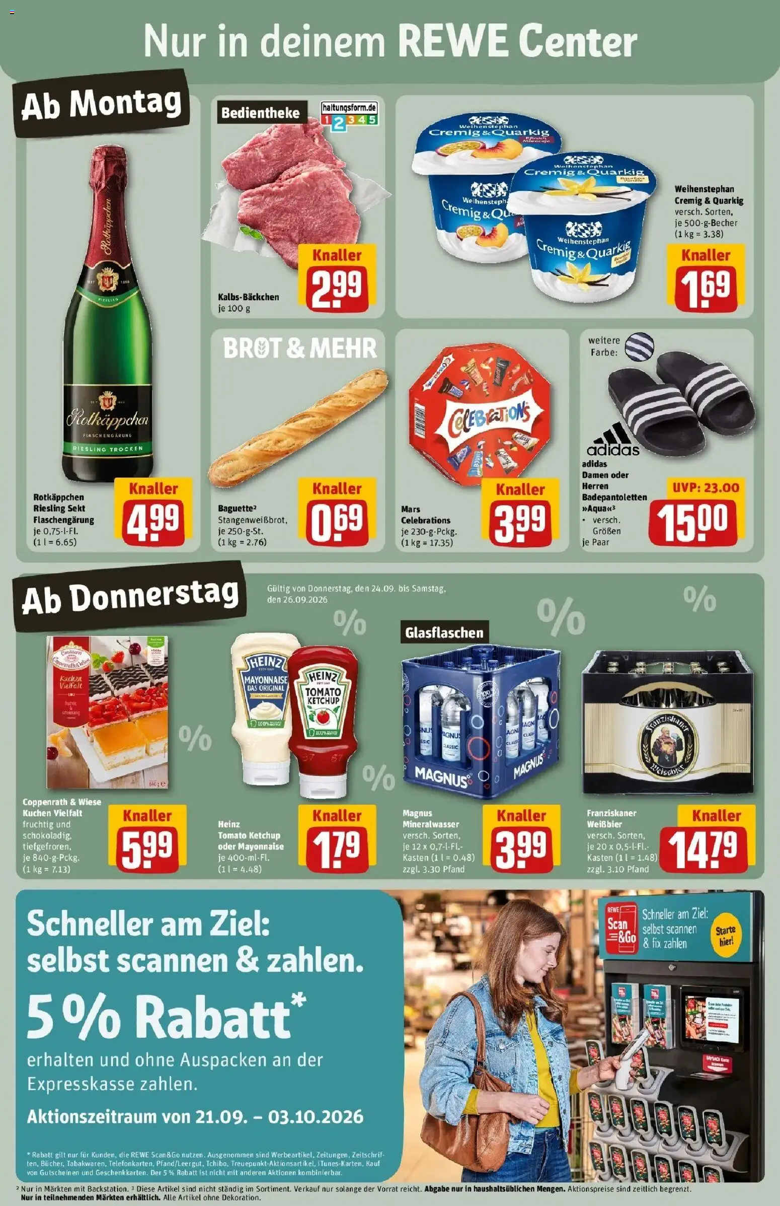 REWE Prospekt ab 21.09.2026 zum Blättern » Angebote | Seite: 3 | Produkte: Celebrations, Mars, Mayonnaise, Ketchup