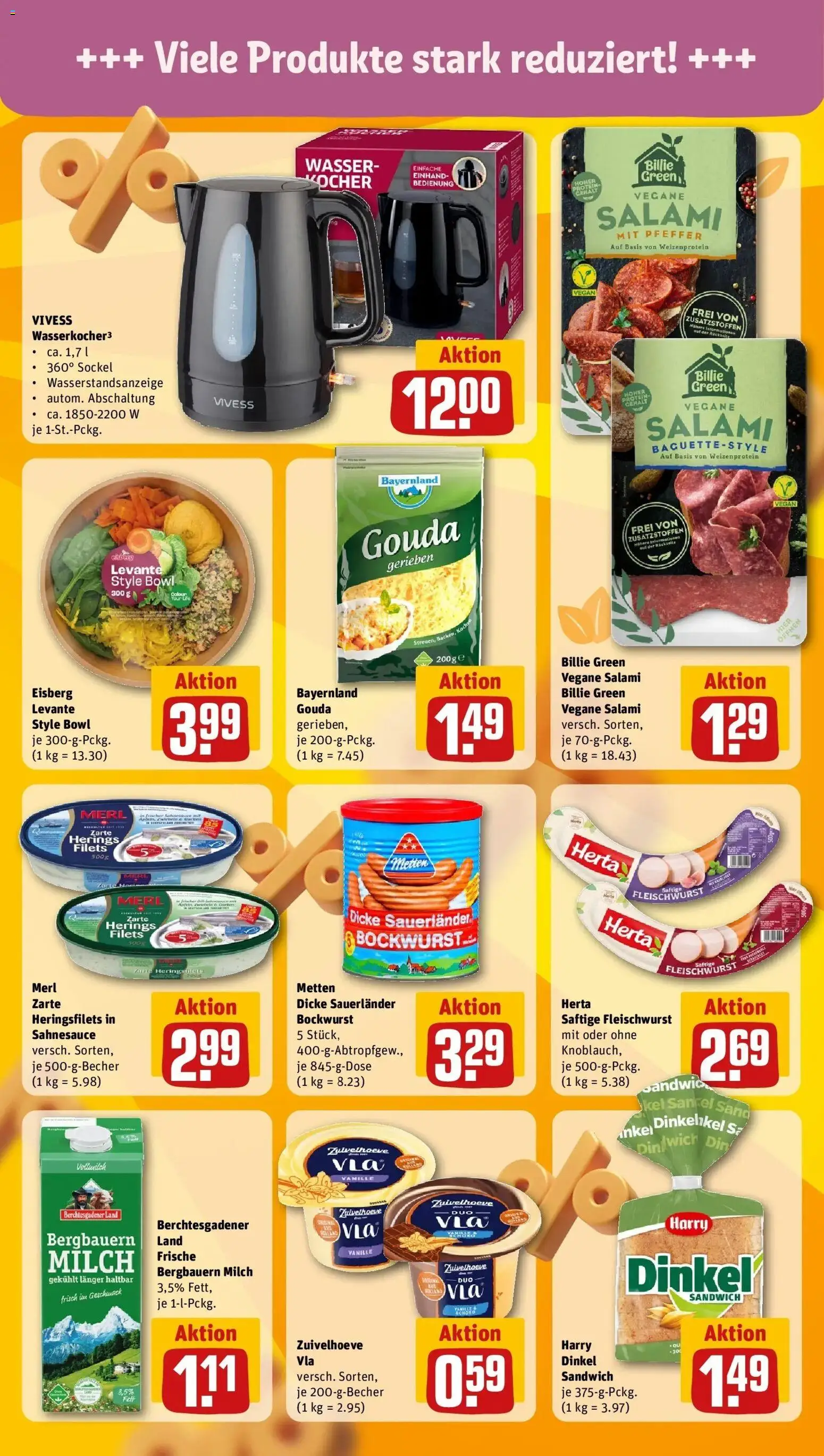REWE Prospekt ab 26.10.2026 zum Blättern » Angebote | Seite: 17 | Produkte: Milch, Gouda, Wasser, Pfeffer