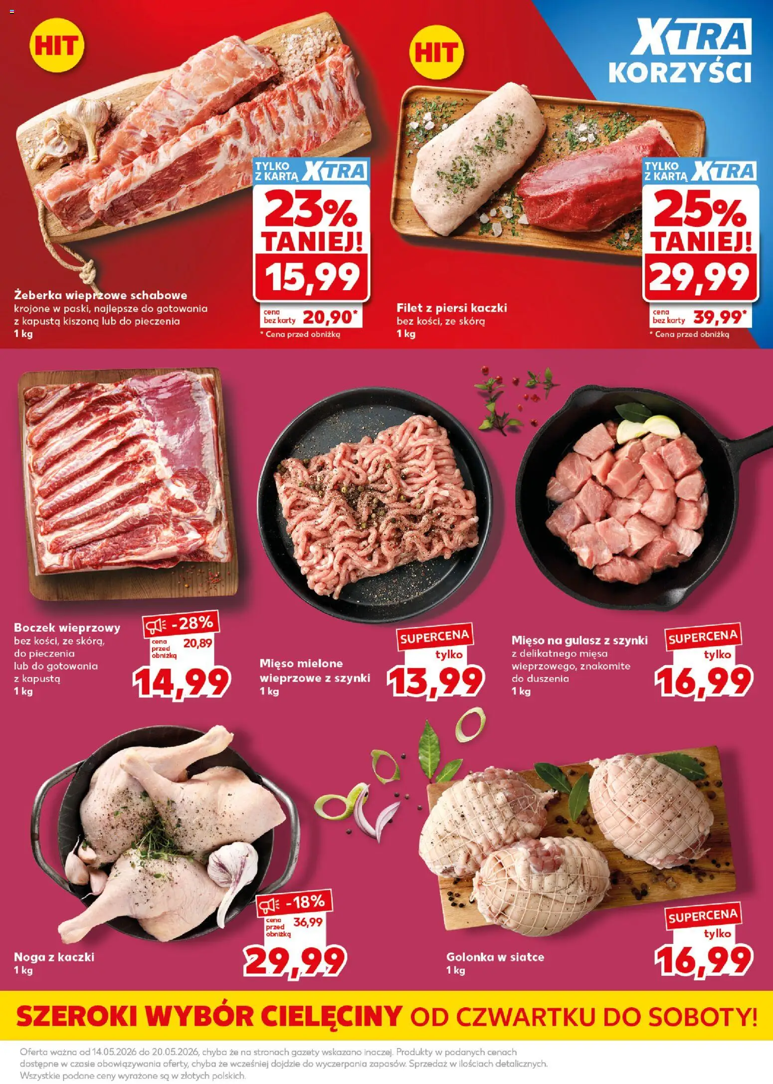 Kaufland Polsko leták - Mocny start od 18.05.2026 | Strana: 13 | Produkty: Kapusta, Filet, Karty