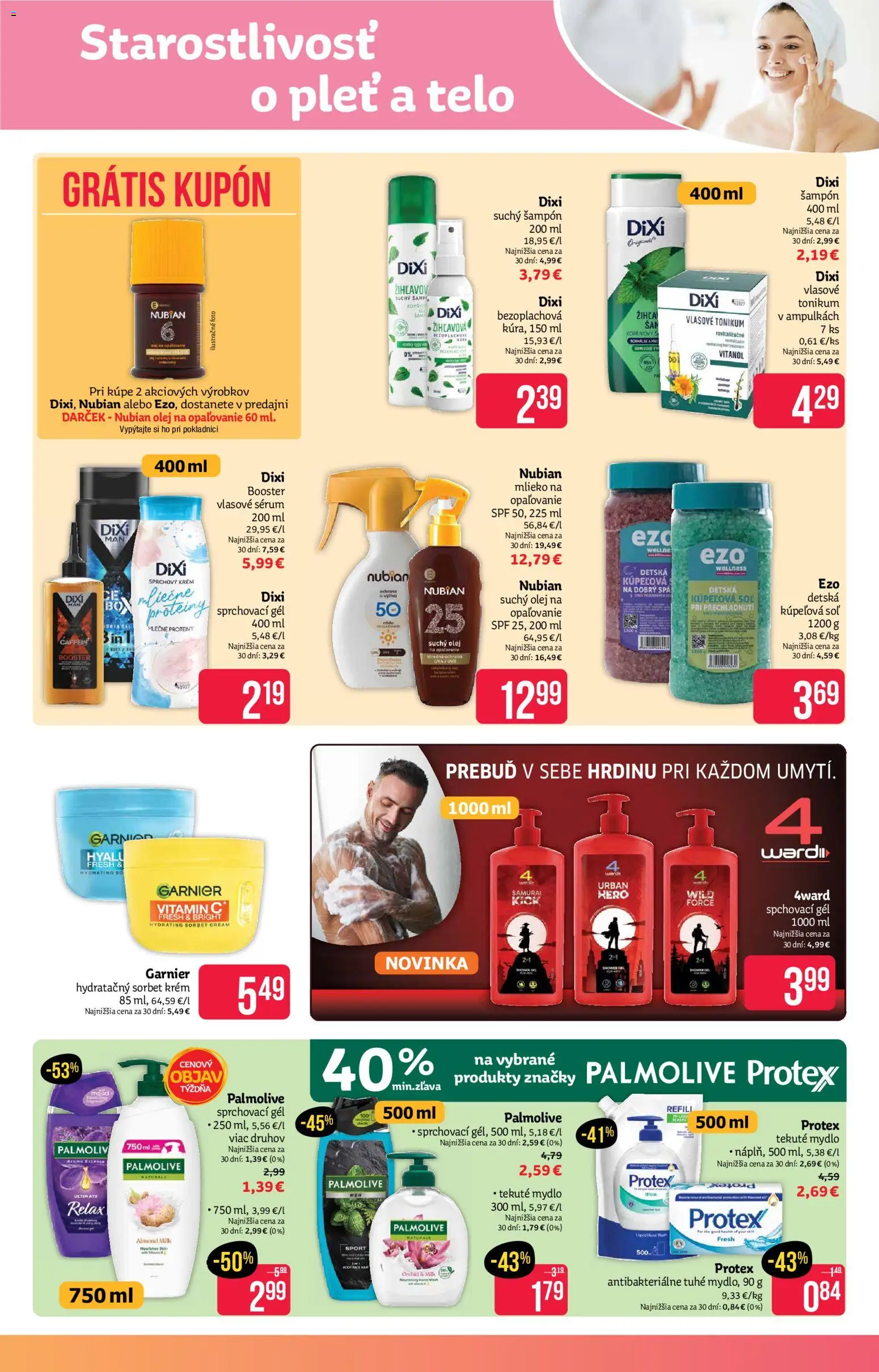 Nové Teta drogerie akcie – leták je platný od 11.05.2026 | Strana: 7 | Produkty: Olej, Sorbet, Mydlo, Krém