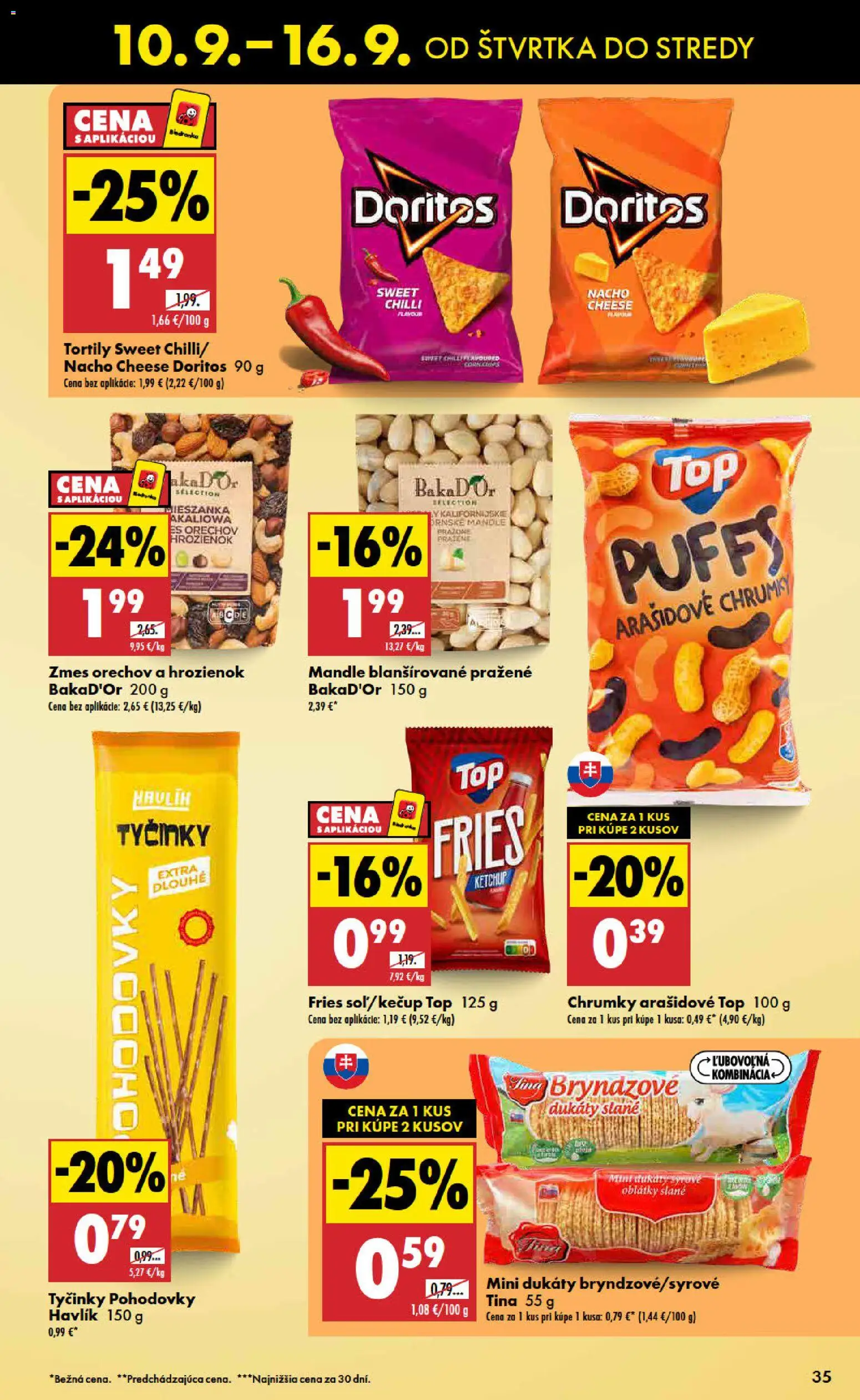 Nové Biedronka akcie – leták je platný od 10.09.2026 | Strana: 35 | Produkty: Chilli, Oblátky, Kečup, Mandle