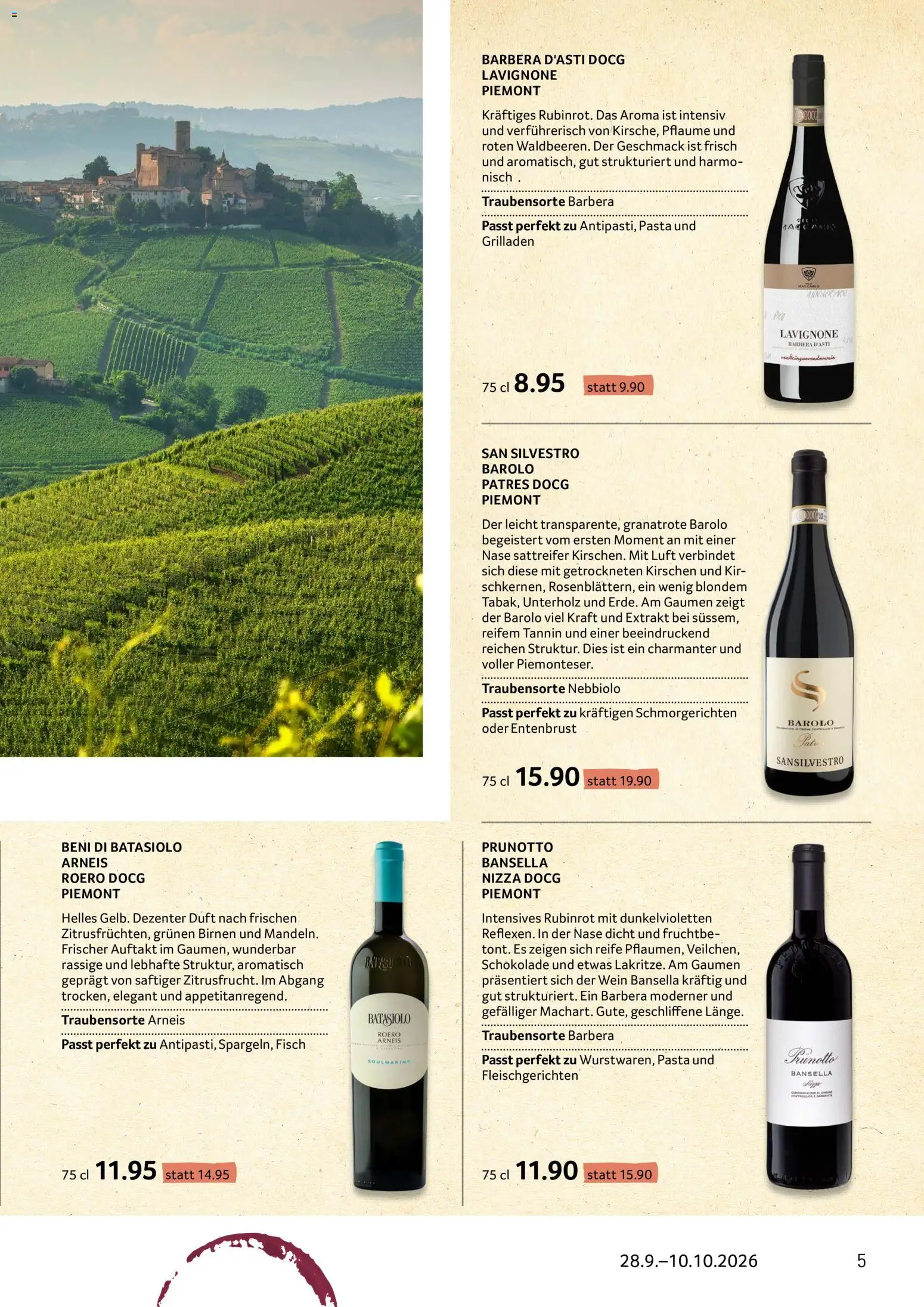 Prodega aktionen Enoteca – gültig ab 28.09.2026 | Seite: 5 | Produkte: Duft, Entenbrust, Kirschen, Fisch