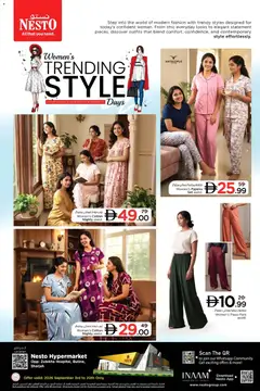 Preview of Nesto catalogue Women's Trending Style valid from 4 Sep, 2026