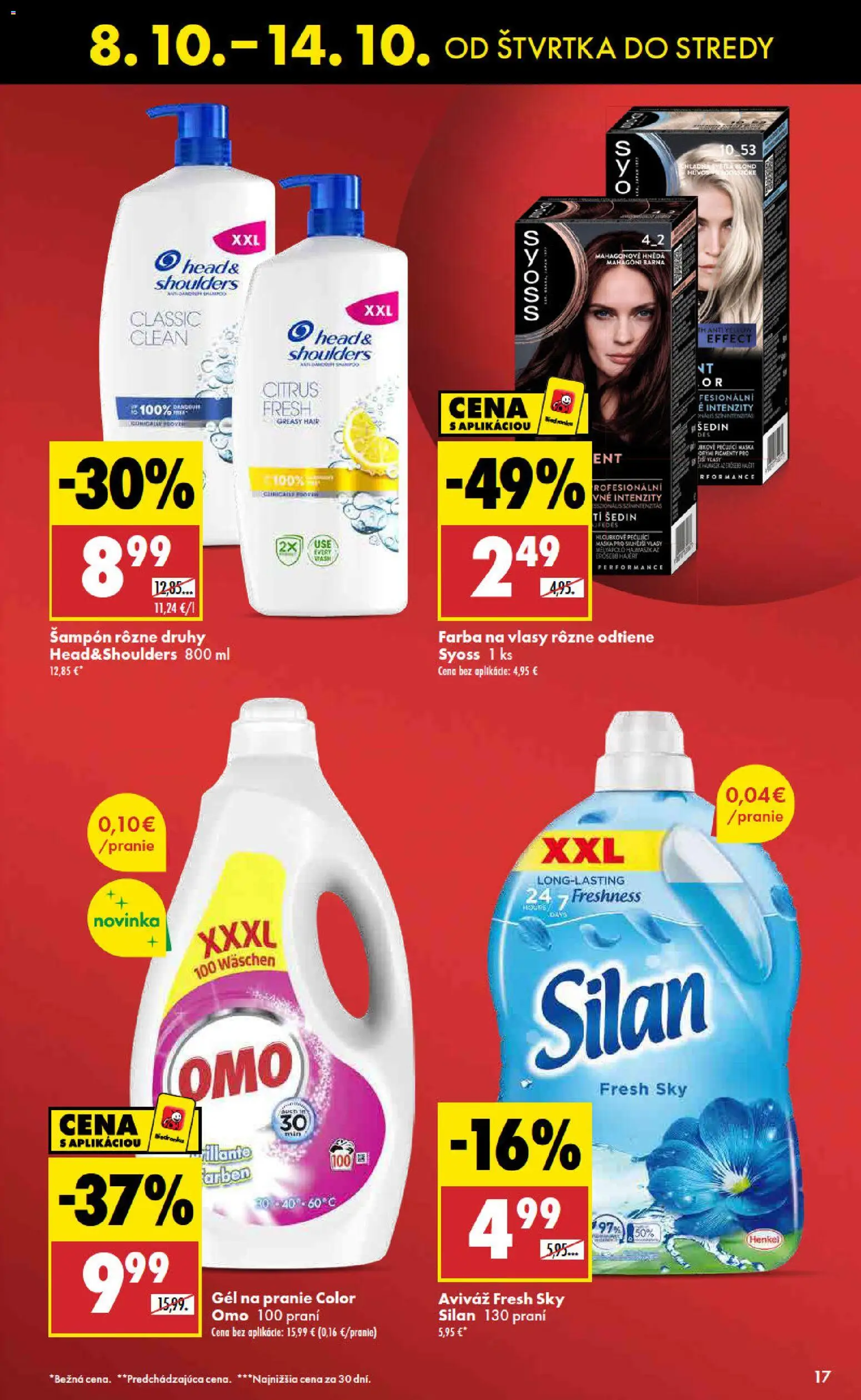 Nové Biedronka akcie – leták je platný od 08.10.2026 | Strana: 17 | Produkty: Šampón, Maska, Aviváž, Head & Shoulders