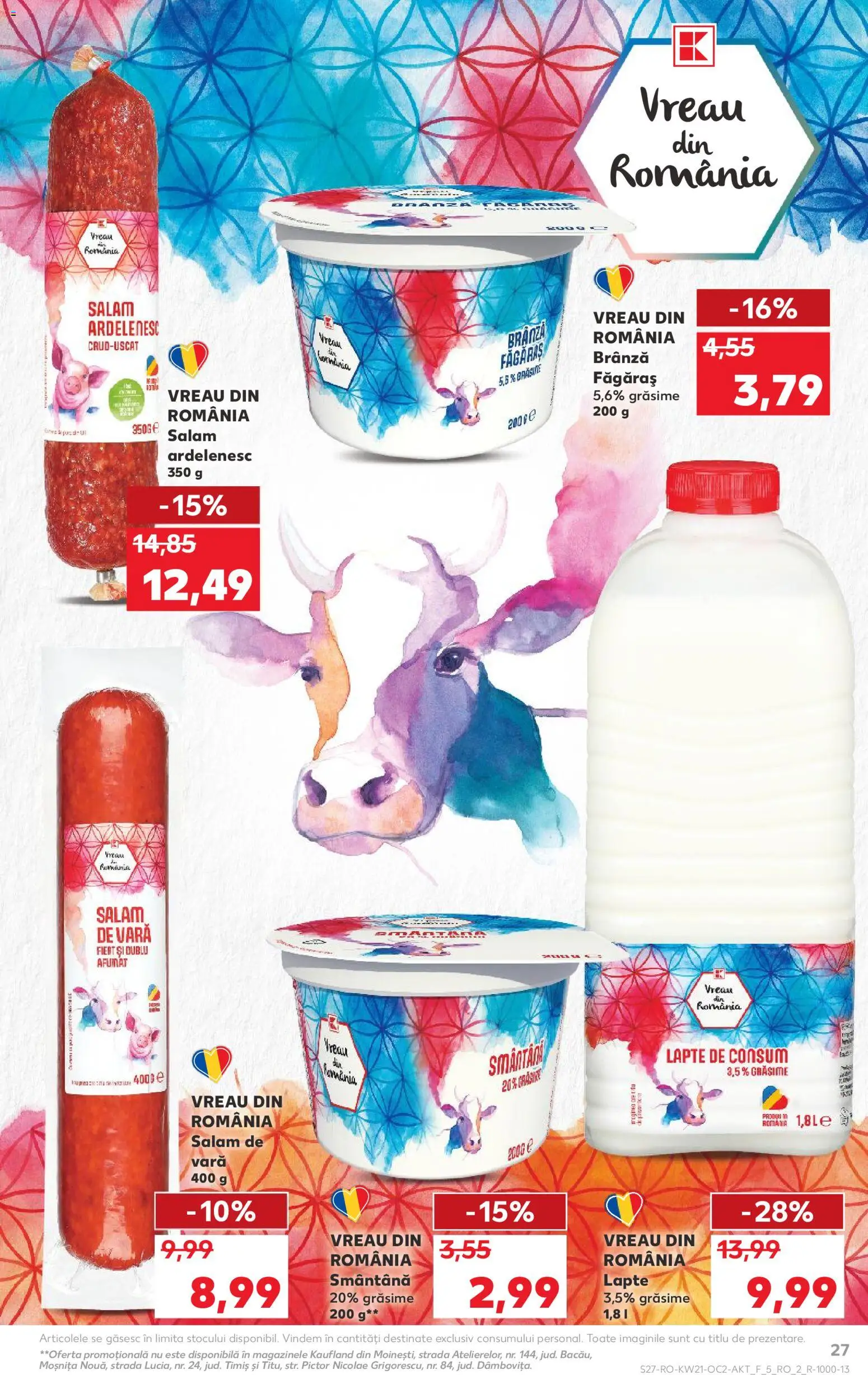 Noul catalog Kaufland – valabil de la 20.05.2026 | Pagină: 27 | Produse: Lapte, Brânză, Salam, Smântână