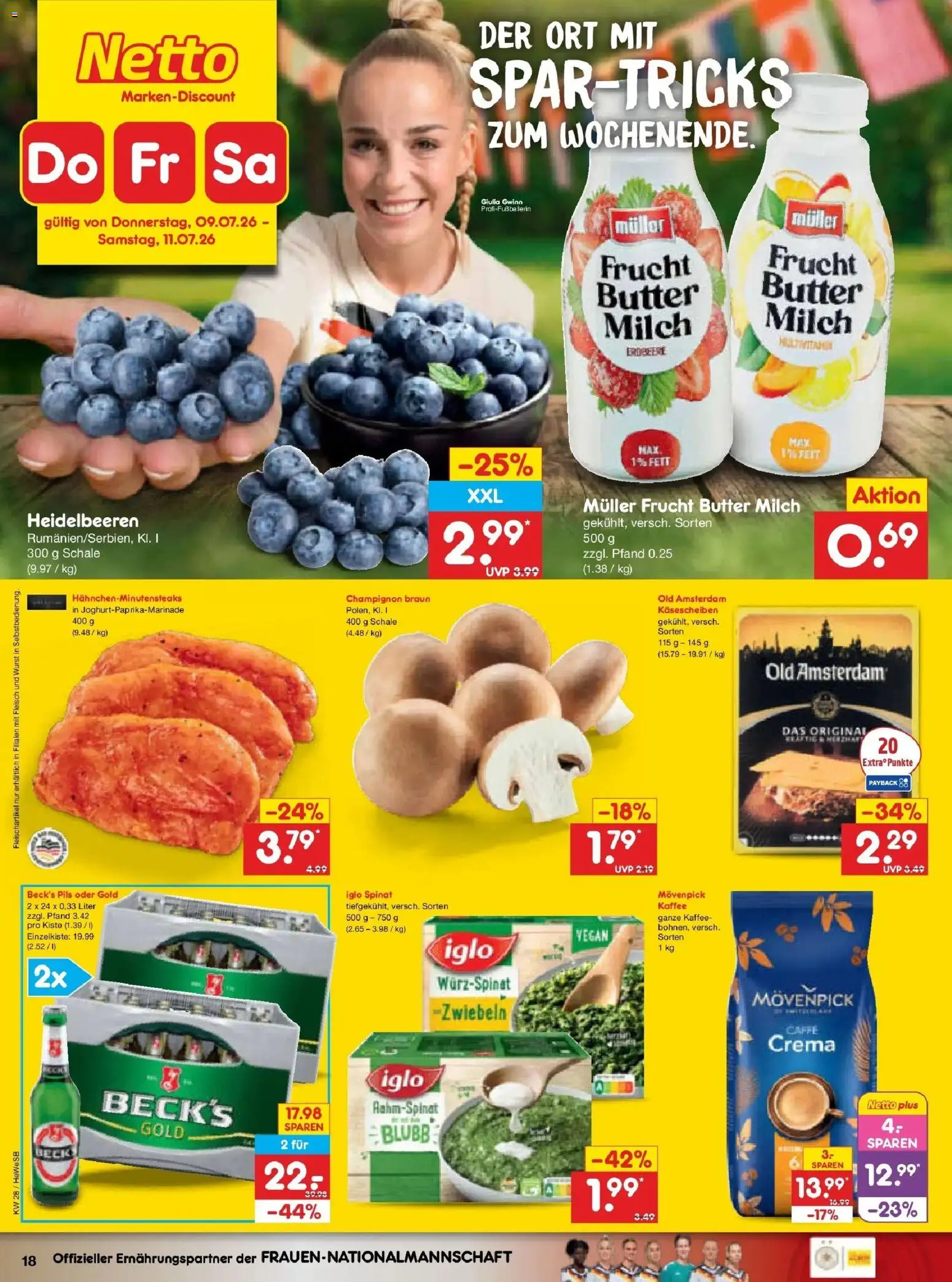 Netto Marken-Discount - Netto: Wochenangebote – gültig ab 05.07.2026 | Seite: 34 | Produkte: Milch, Butter, Zwiebeln, Fleisch