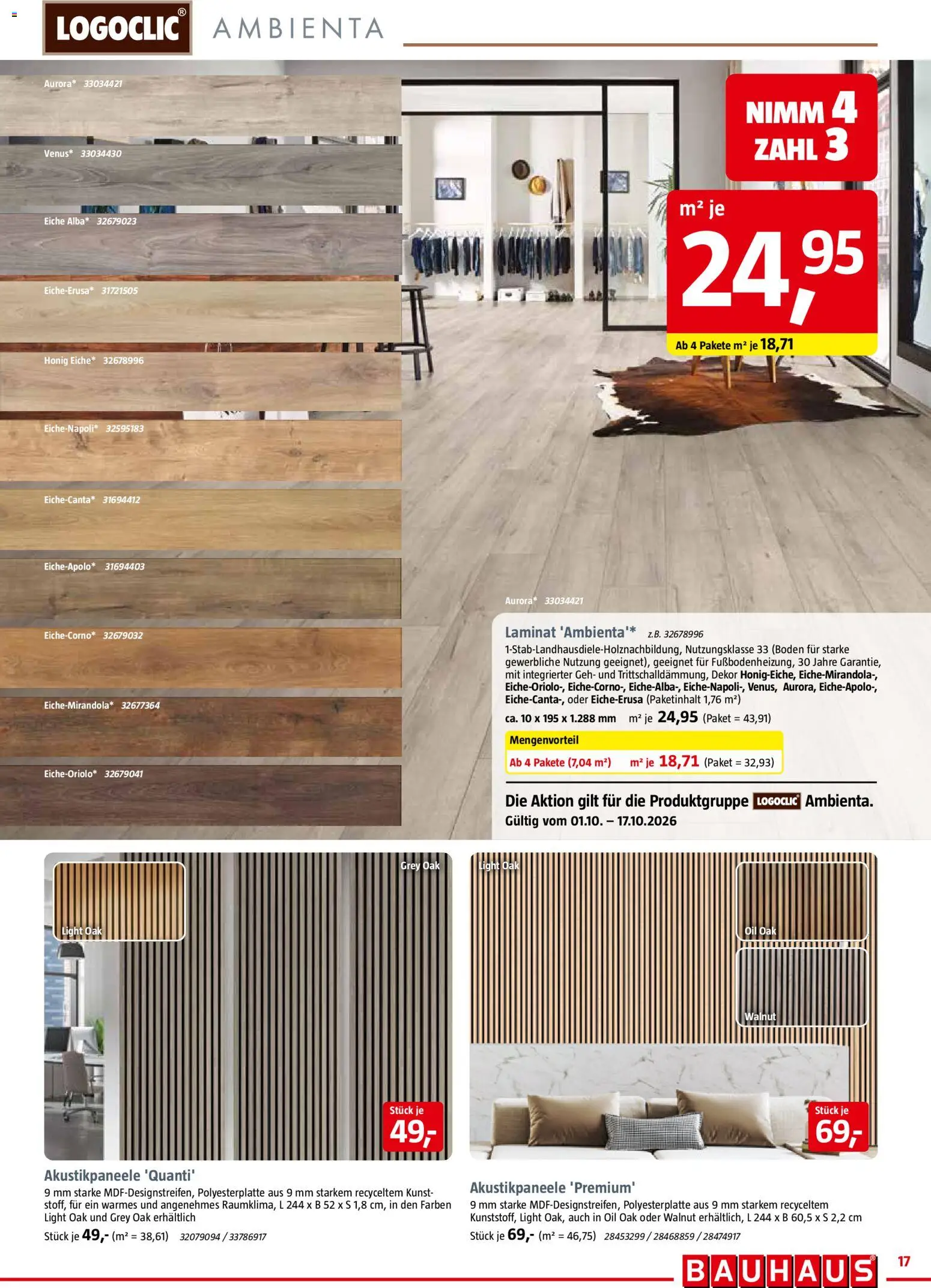 Bauhaus Prospekt – gültig ab 02.10.2026 | Seite: 17