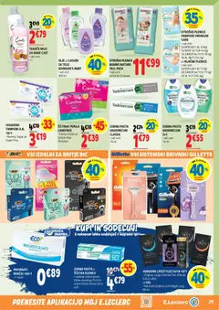 E.leclerc katalog akcije – veljaven od 09.09.2026 | Stran: 29 | Izdelki: Tekoče milo, Kondomi, Olje, Zobna pasta