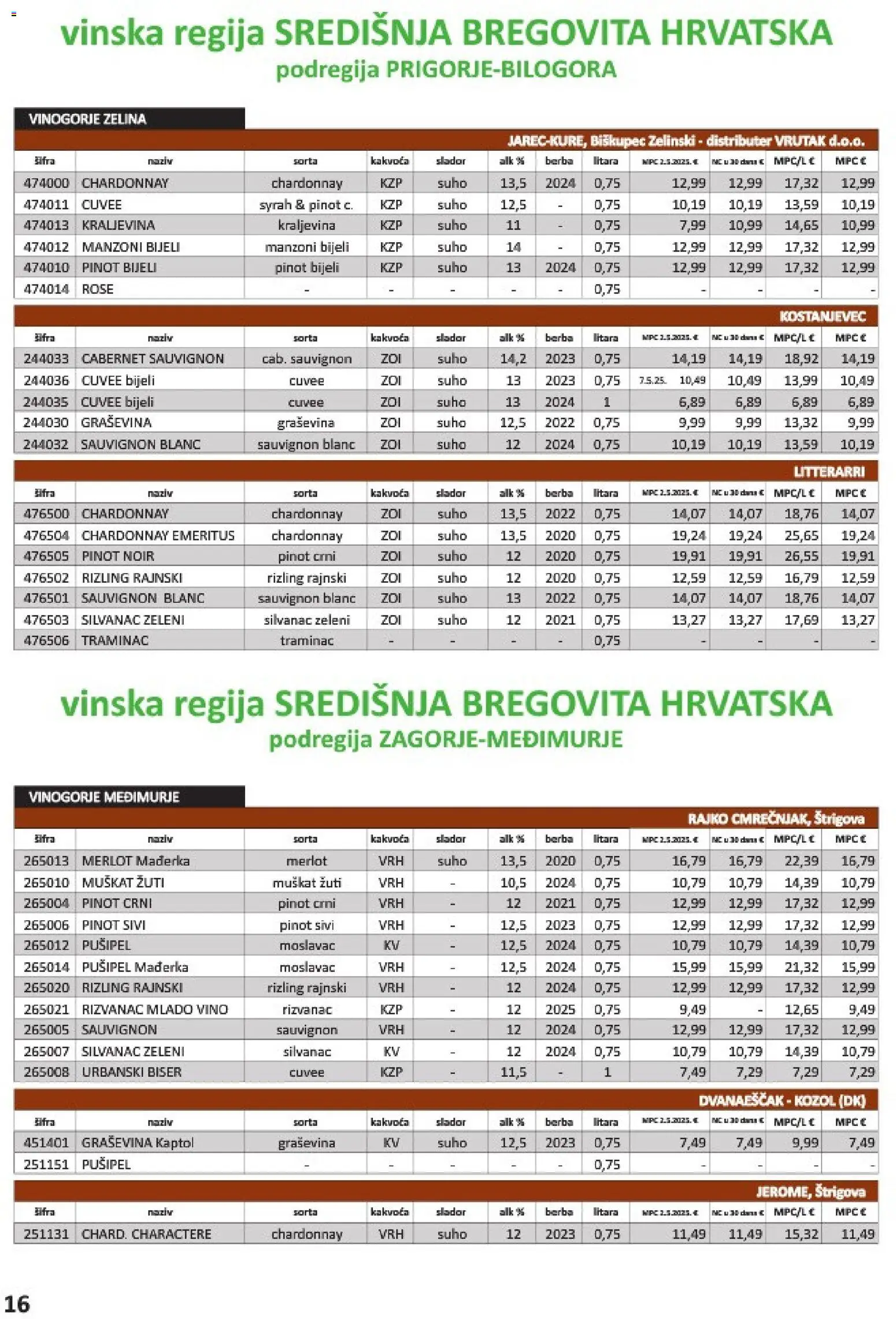 Vrutak katalog | vrijedi od 01.11.2025 | Stranica: 16 | Proizvodi: Vino, Cabernet sauvignon