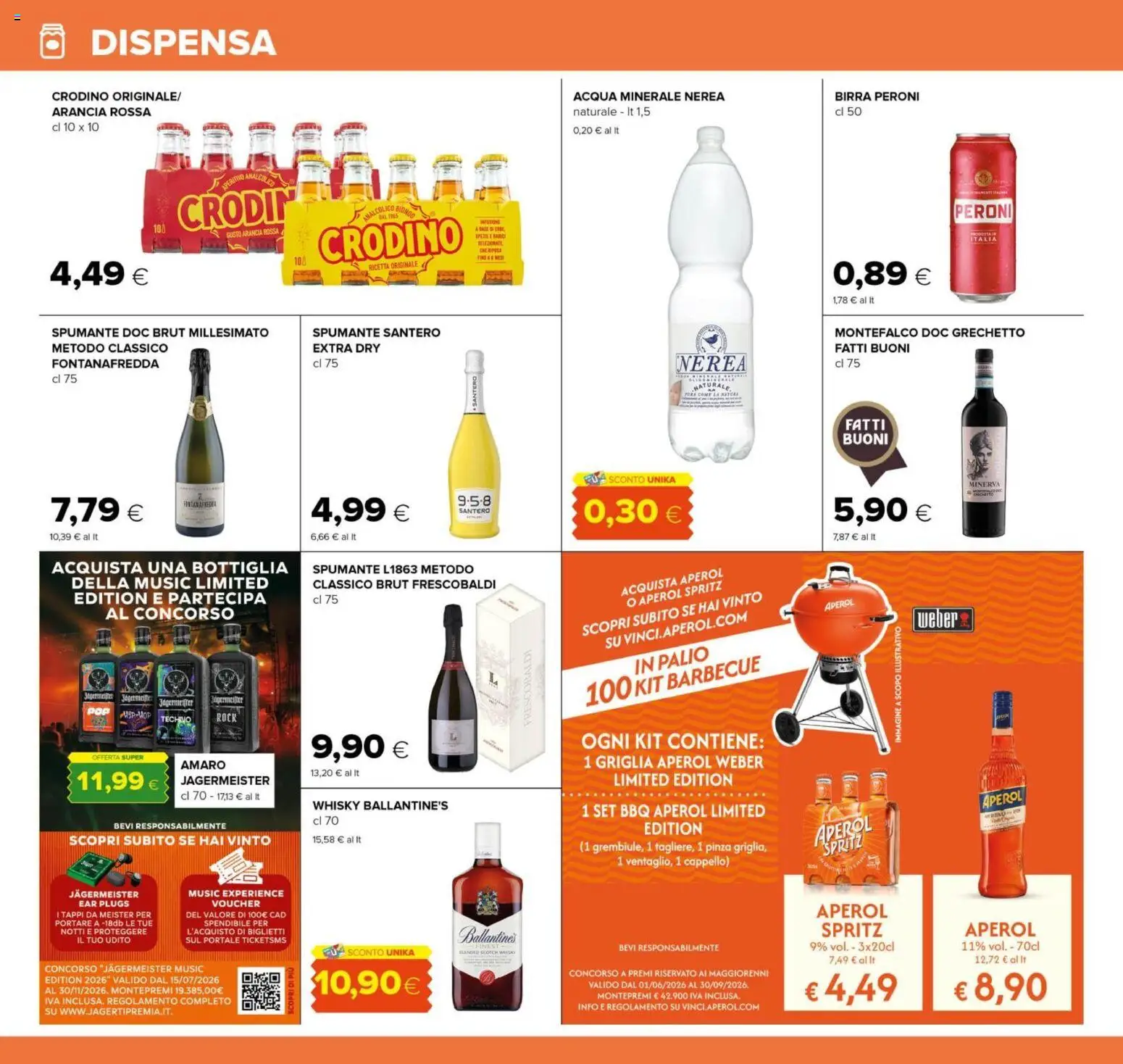 Volantino Oasi del 25/09/2026 | Pagina: 16 | Prodotti: Birra, Whisky, Acqua, Cappello