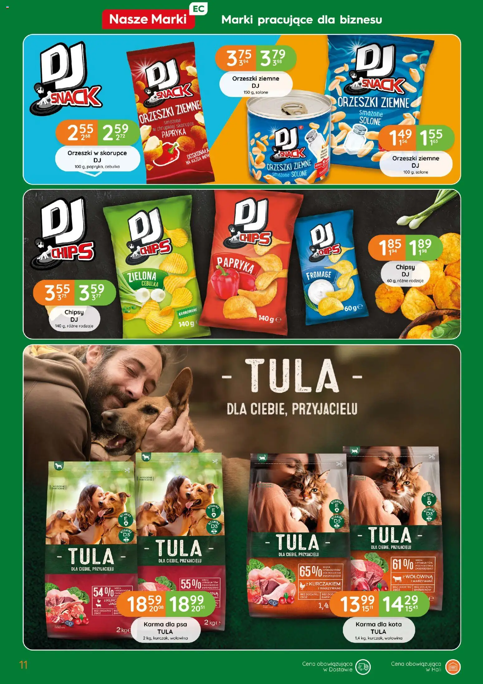 Eurocash gazetka od 15.10.2026 | Strona: 11 | Produkty: Papryka, Karma dla psa, Orzeszki, Karma
