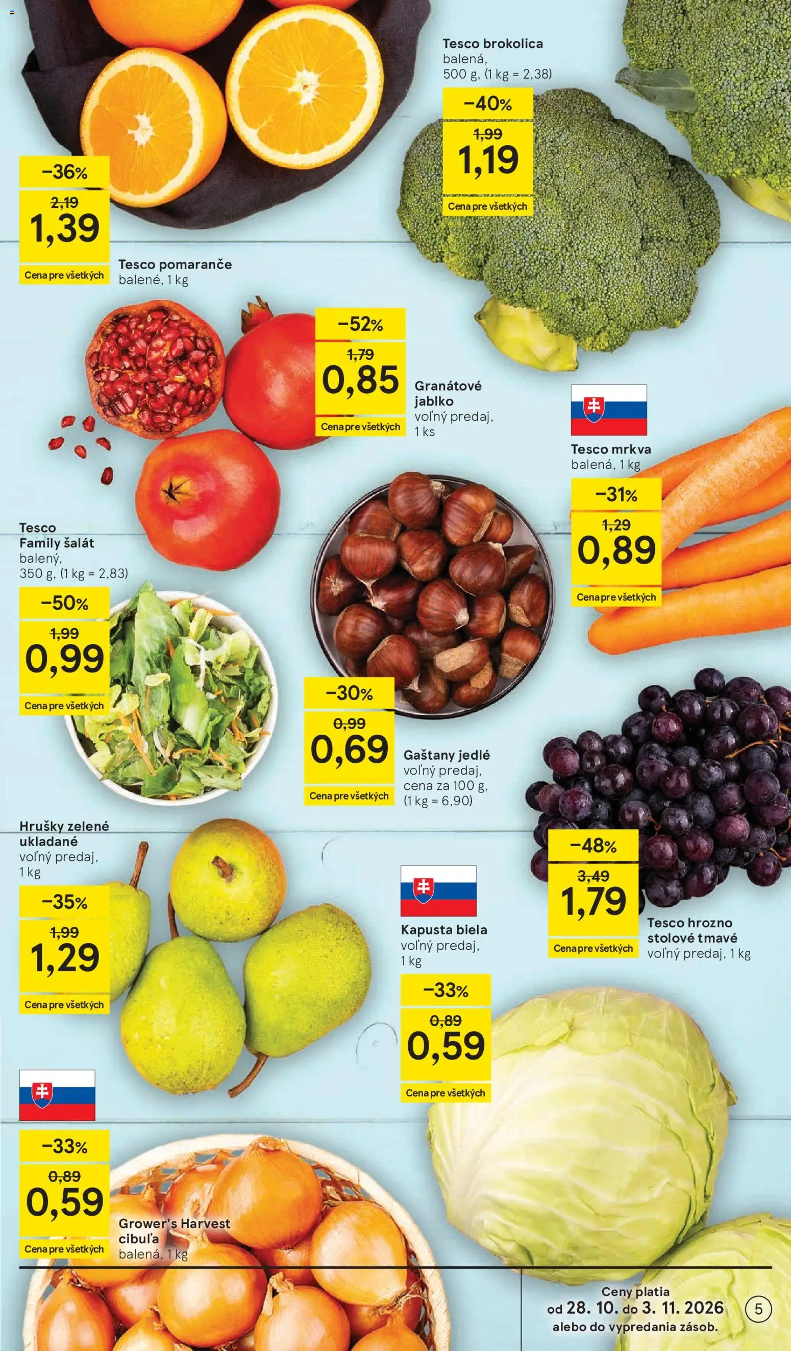 Nové Tesco akcie – leták je platný od 28.10.2026 | Strana: 5