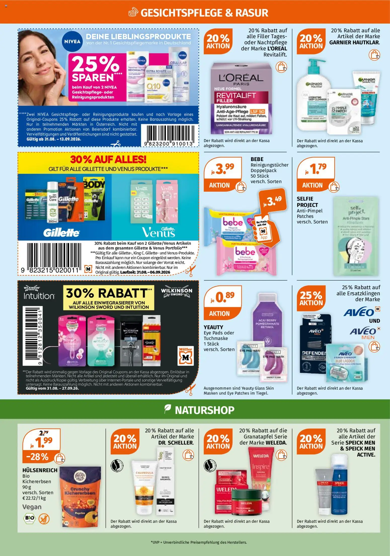 Müller Unsere Spätsommer Must-haves! gültig ab 31.08.2026 | Seite: 4 | Produkte: Reinigungstücher