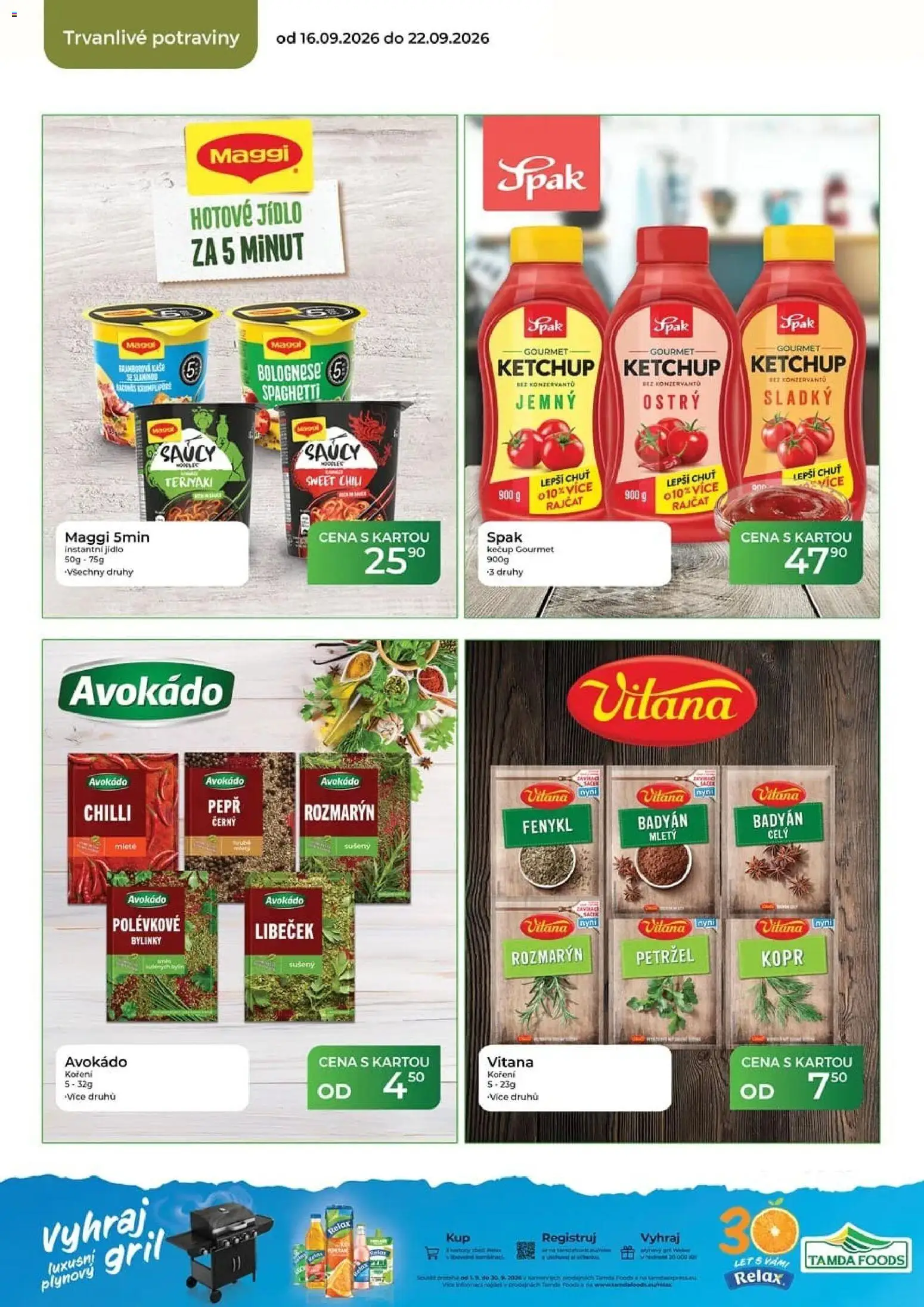Tamda Foods leták od 16.09.2026 | Strana: 40 | Produkty: Maggi, Kečup, Koření, Chilli