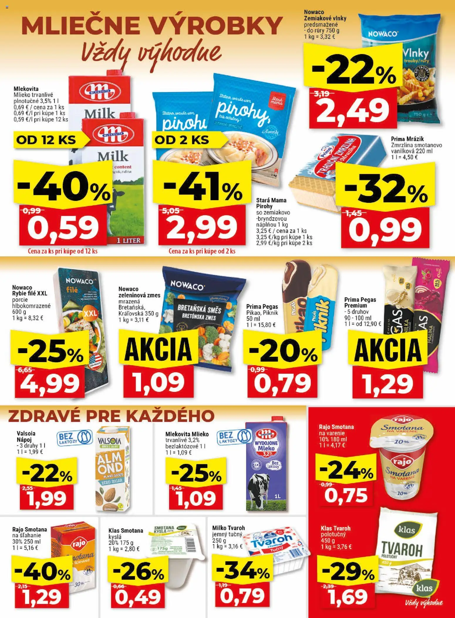 Nové Klas akcie – leták je platný od 18.05.2026 | Strana: 9 | Produkty: Mlieko, Smotana, Zmrzlina, Tvaroh