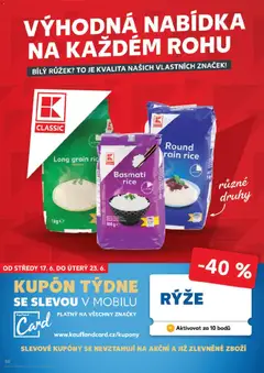 Náhled letáku Kaufland leták od 17.06.2026 | Strana: 50 | Produkty: Rýže, Basmati, Stan