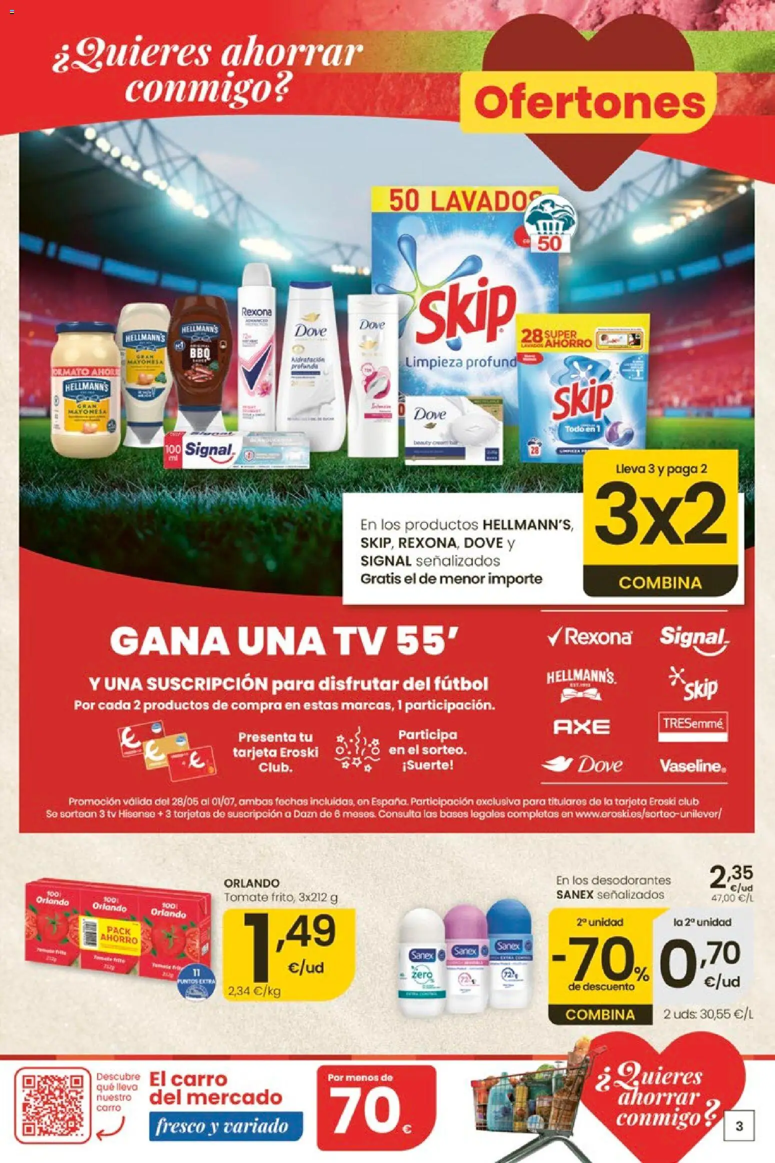 Eroski Ofertones de verano │ válido desde el 11.06.2026 | Página: 3 | Productos: Οθόνη προβολής