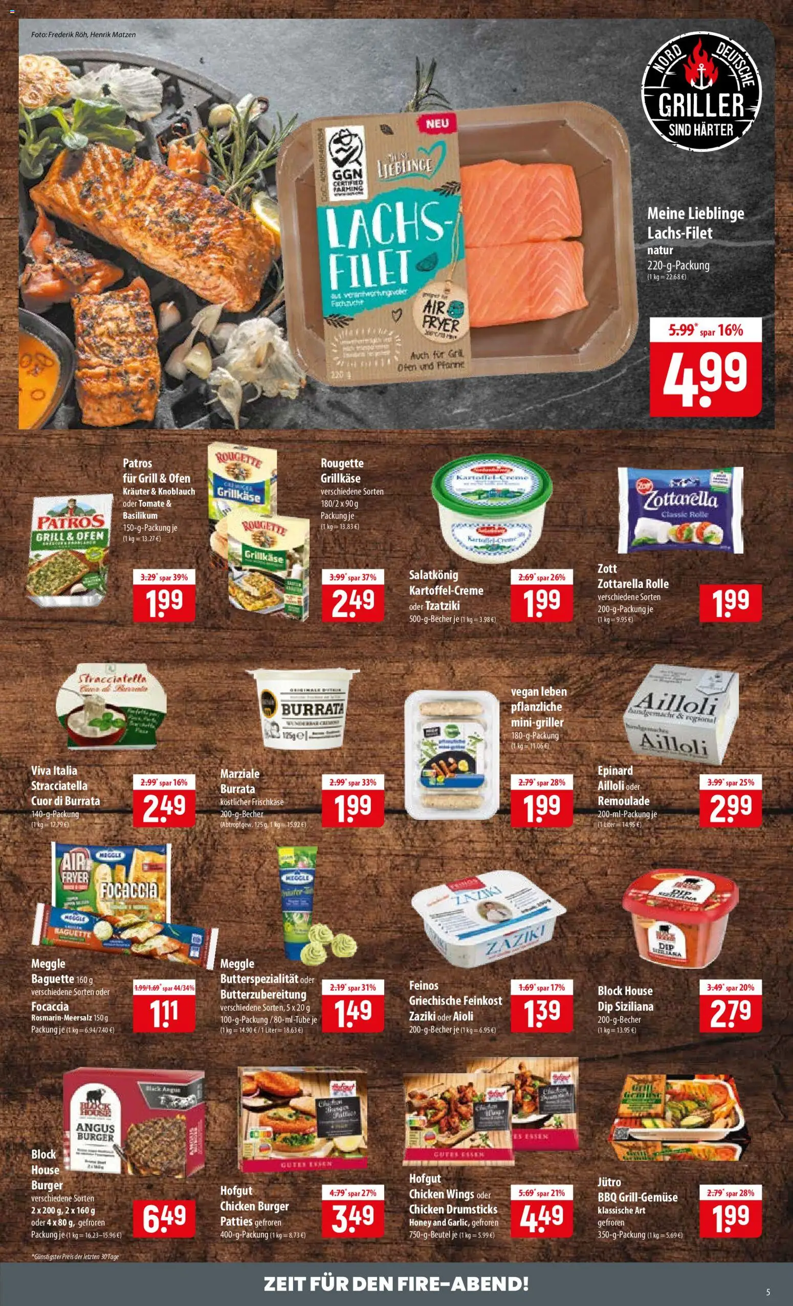 Famila Prospekt – gültig ab 29.06.2026 | Seite: 5 | Produkte: Ofen, Burger, Knoblauch, Frischkase