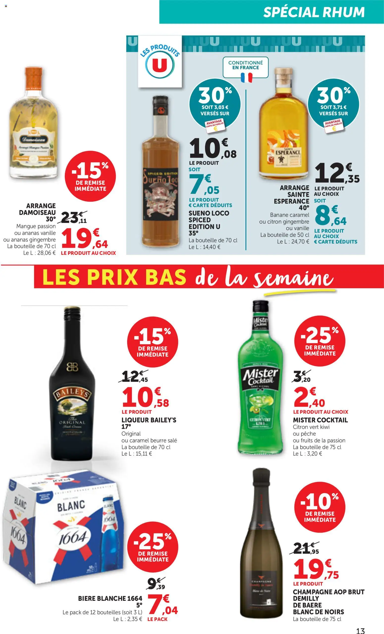 {H1} | Page: 13 | Produits: Citron, Mangue, Champagne, Bière