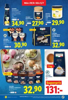 GELATELLI Glass med limoncello-smak, 300 g - Förhandsvisning av reklamblad från butik Lidl aktuell från 29/06/2026 | Sida: 12