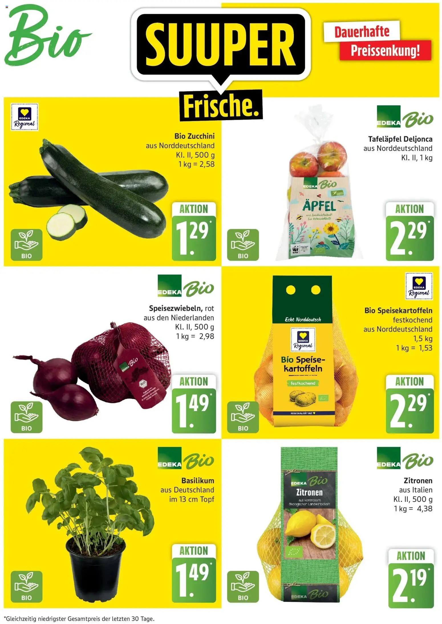 Edeka Prospekt Stralsund (ab 31.08.2026) » Angebote Online | Seite: 3 | Produkte: Äpfel, Kartoffeln, Zucchini, Zitronen