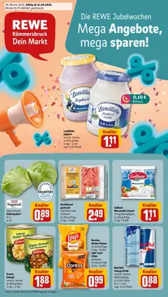 Rewe Prospekt Kümmersbruck ab 21.09.2026 gültig