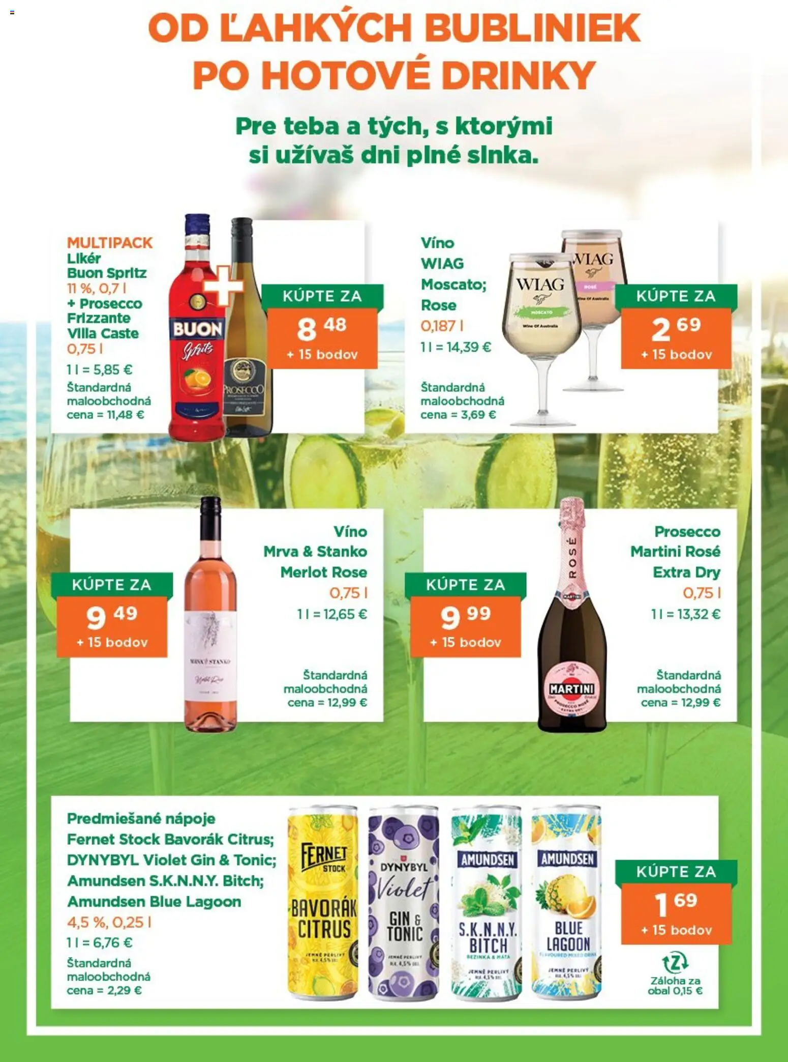 Nové 1day akcie – leták je platný od 01.05.2026 | Strana: 5 | Produkty: Prosecco, Gin, Fernet, Fernet Stock