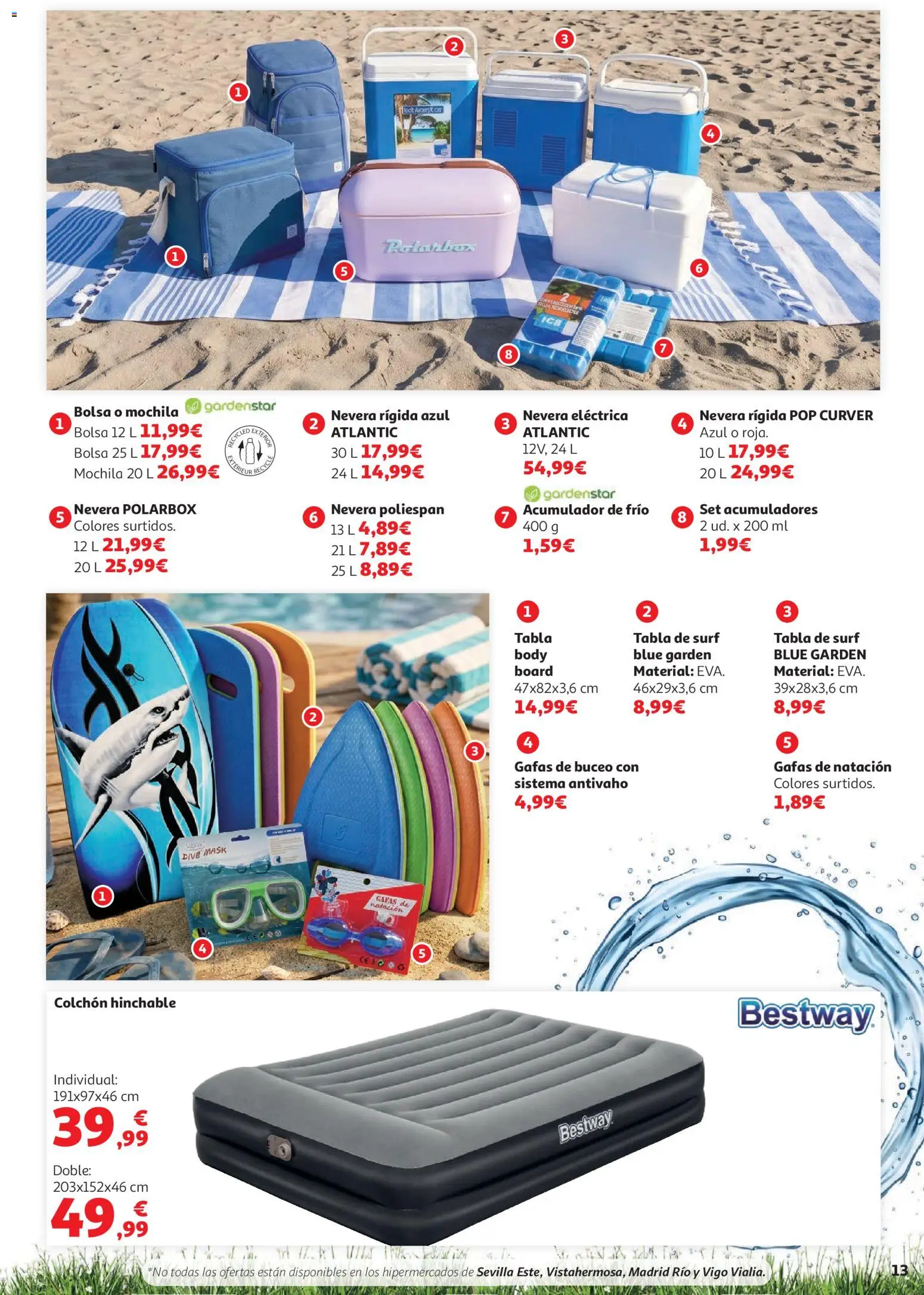Alcampo Aire Libre HG Cat │ válido desde el 28.05.2026 | Página: 13 | Productos: Mochila, Colchon, Bolsa, Nevera