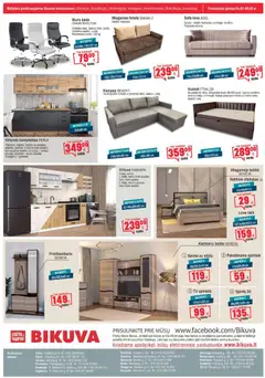 BIKUVA leidinys galioja nuo 07.04.2026 | Puslapis: 16 | Prekių: Lova, Kėdė, Spintelė, Stalviršis