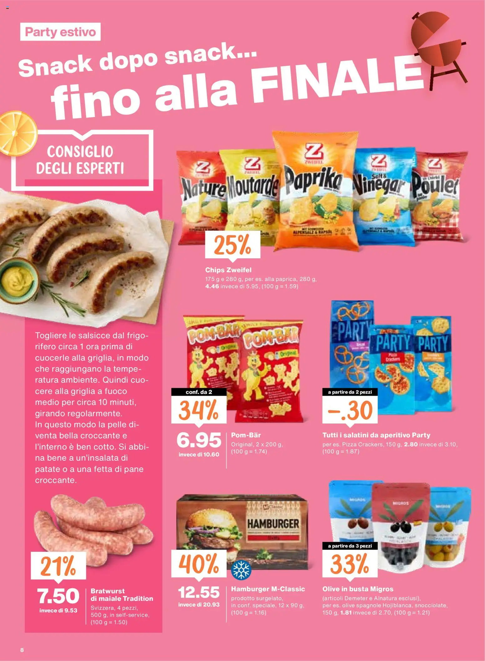Migros aktionen IT – gültig ab 16.07.2026 | Seite: 8 | Produkte: Pane, Pizza, Chips