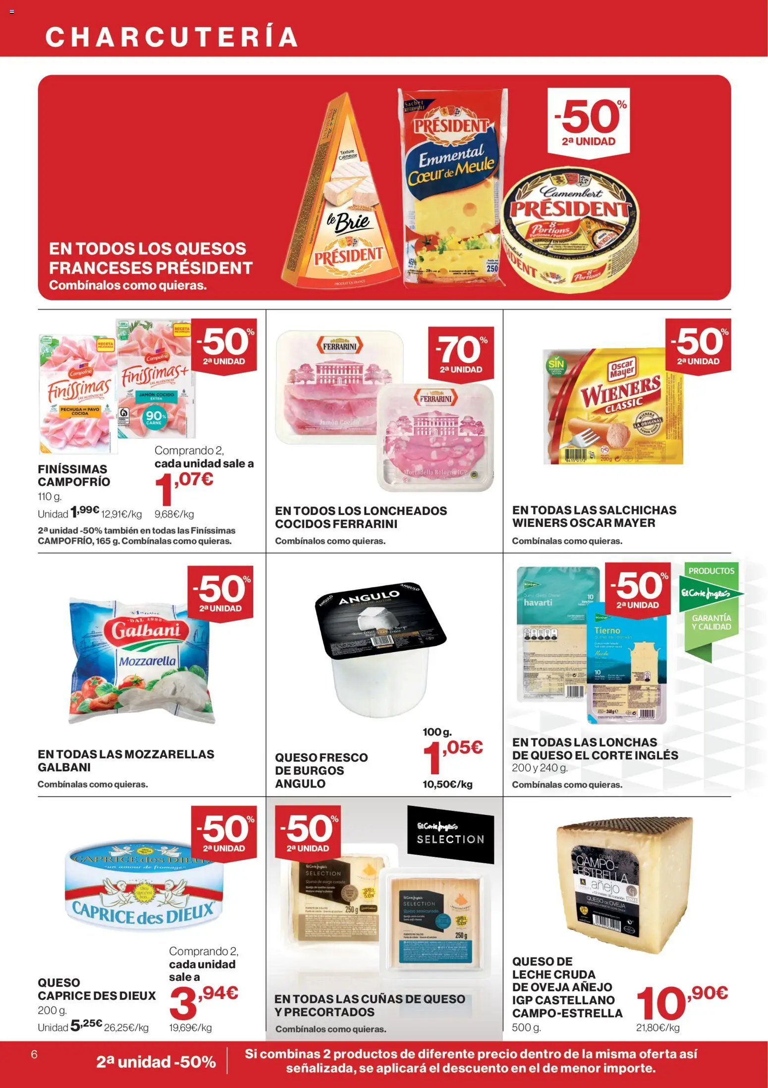 Supercor folleto │ válido desde el 13/08/2026 | Página: 6 | Productos: Queso de oveja, Leche, Queso, Mozzarella