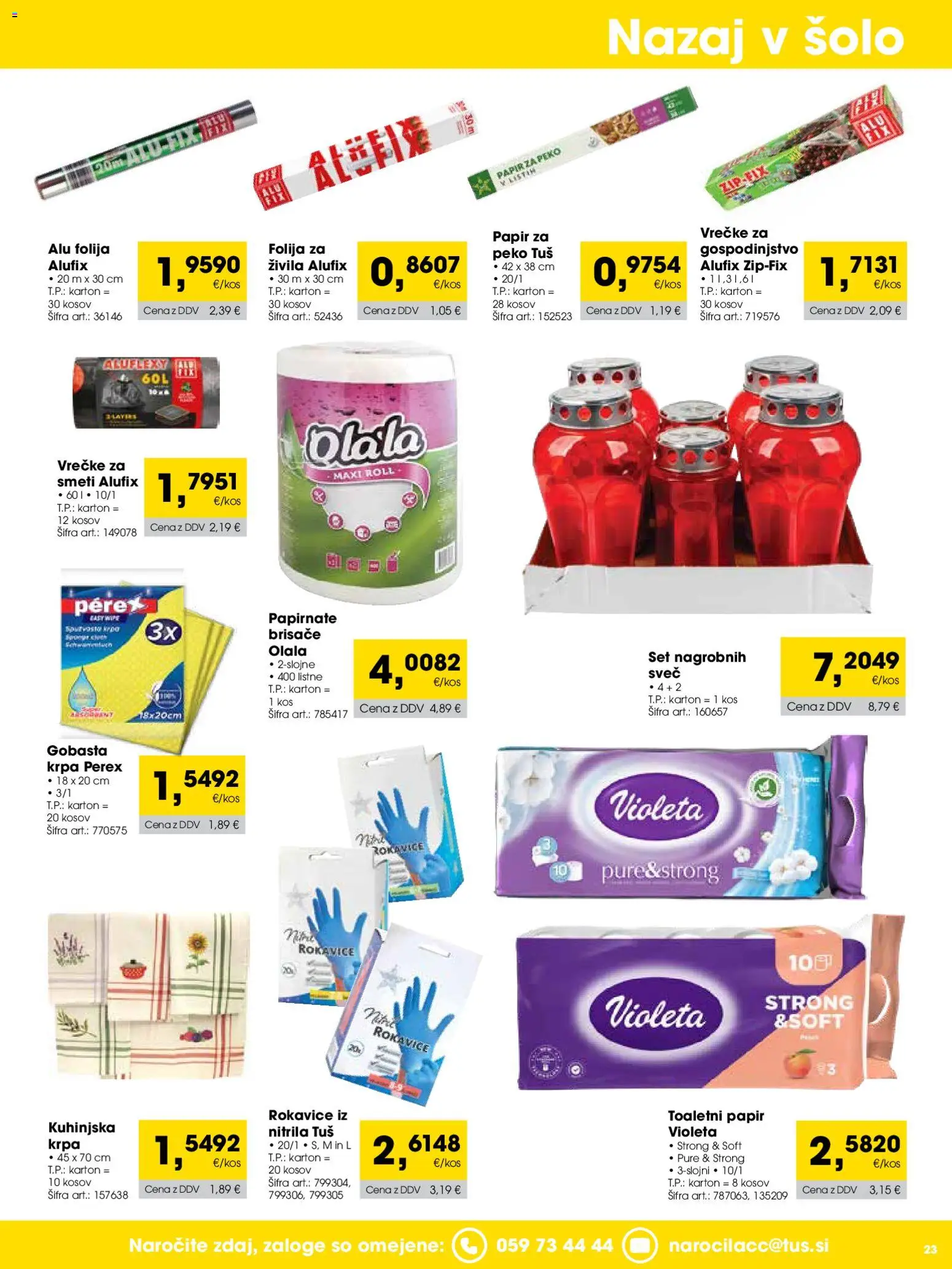 Novi Tuš katalog ponudbe – veljaven od 01.09.2026 | Stran: 23